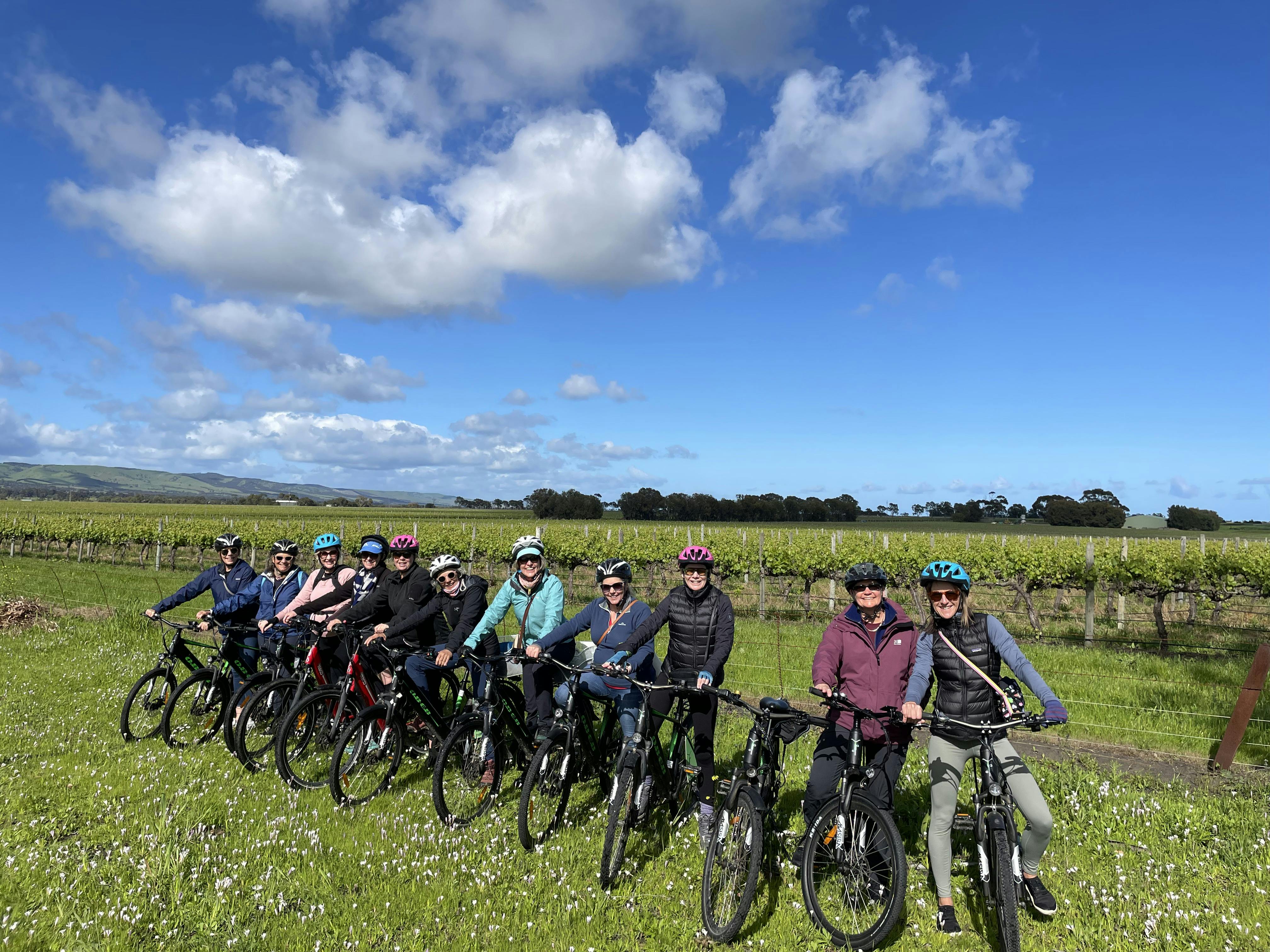 Ladies out riding on the trails in SA