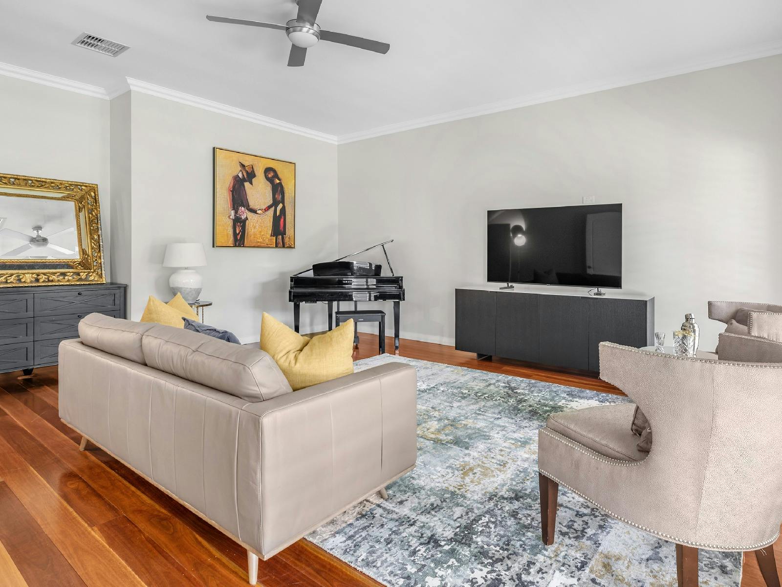 Vintage Lodge media room and second lounge room