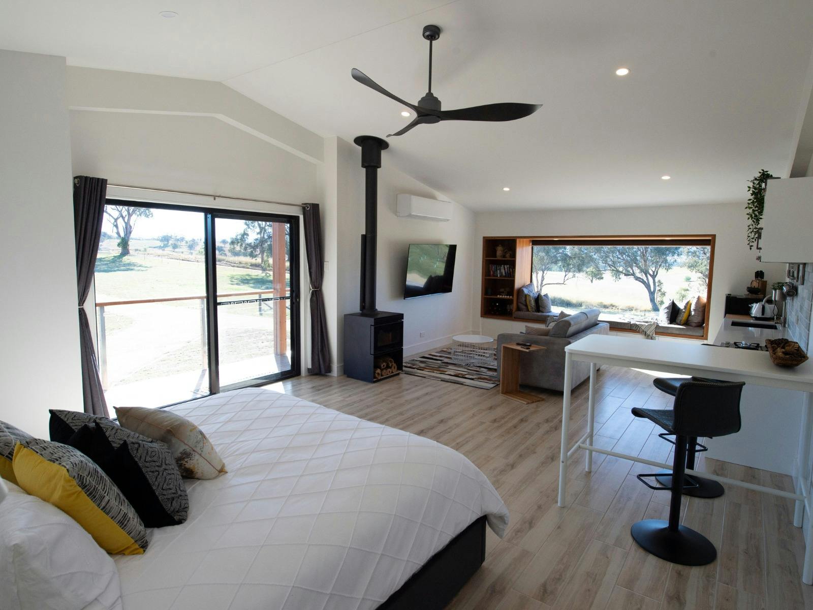 Luxury off grid accommodation on a truffle farm