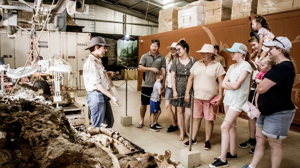 Inside the Fossil Preparation Laboratory.