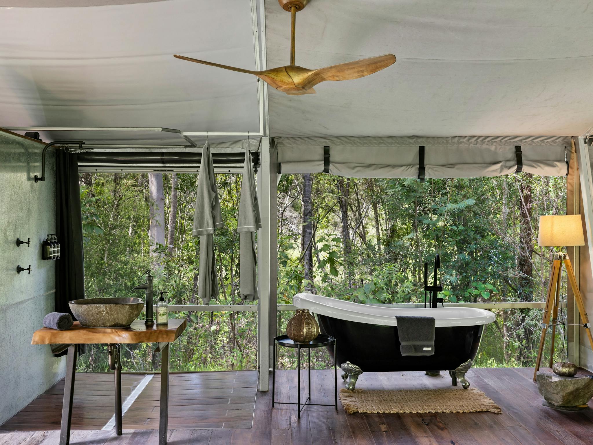 Clawfoot Bath, Steaming Rain Shower. Clawfoot Bath, Steaming Rain Shower.