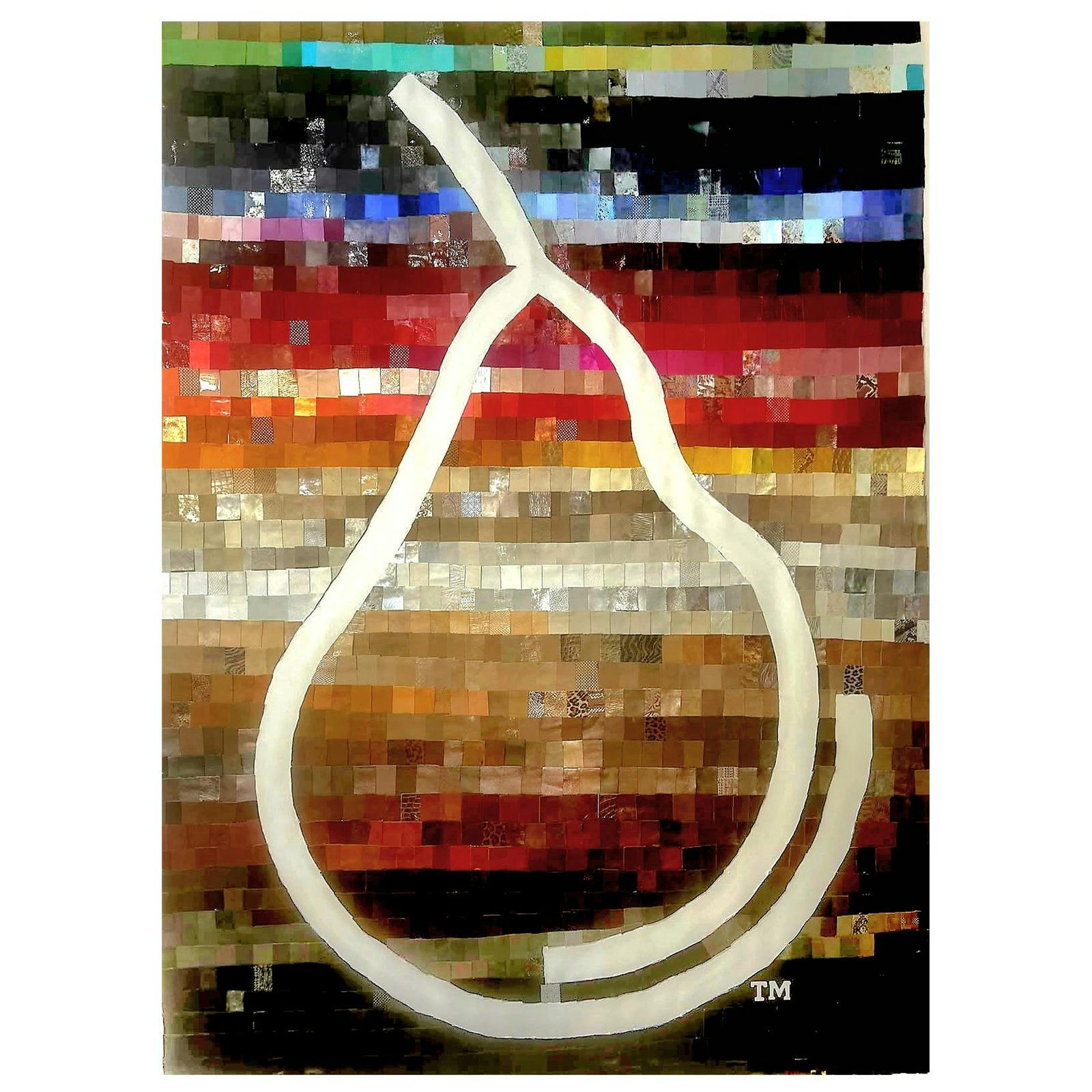 Lana Lang Leather Swatch Pear Artwork