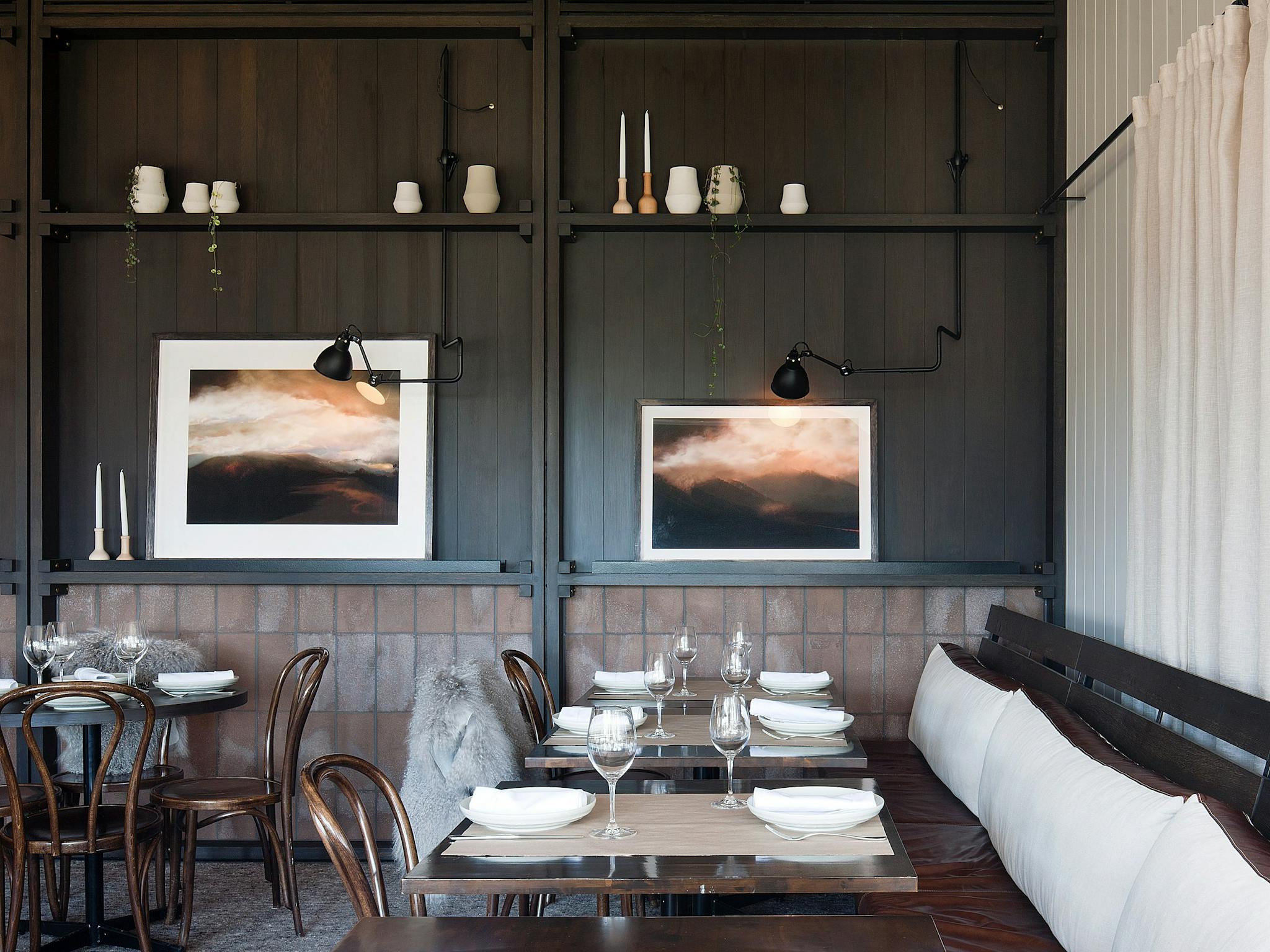 Polperro Bistro dining area designed by Hecker Guthrie