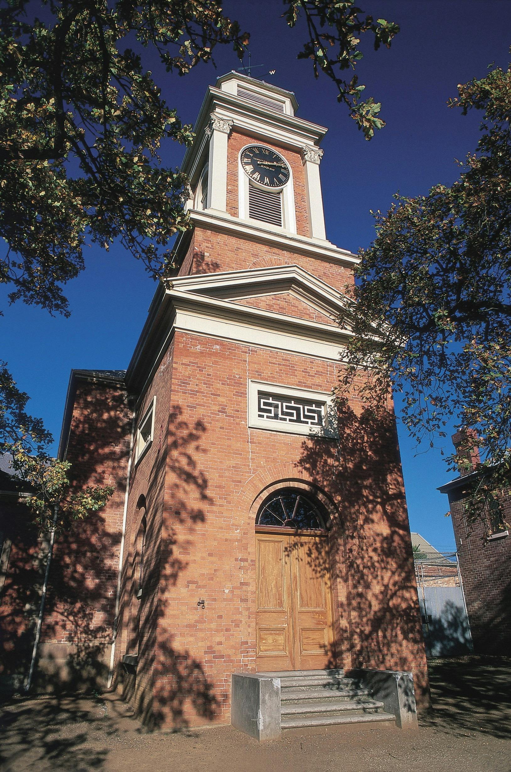 Penitentiary Chapel clock tower 1834 facing Brisbane Street