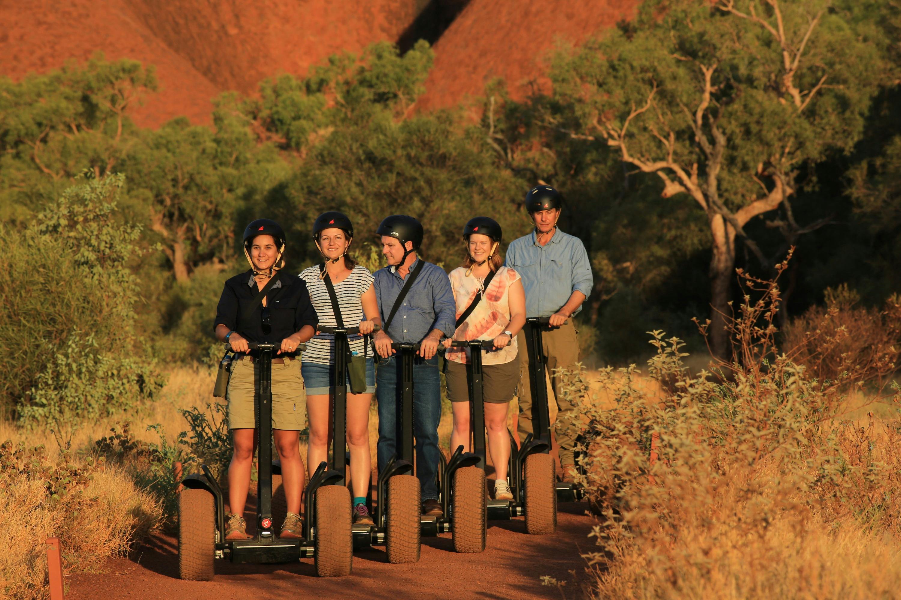 Segway tours are small group and provide travellers with a way to see more of Uluru.