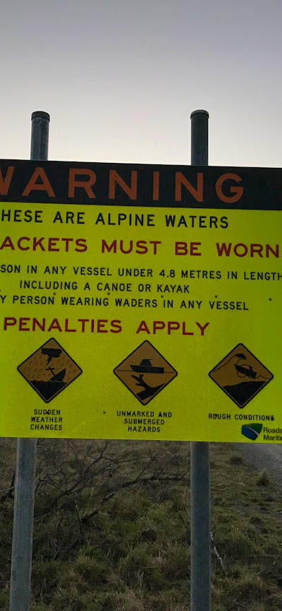 These are alpine waters and you need a life jacket if boating