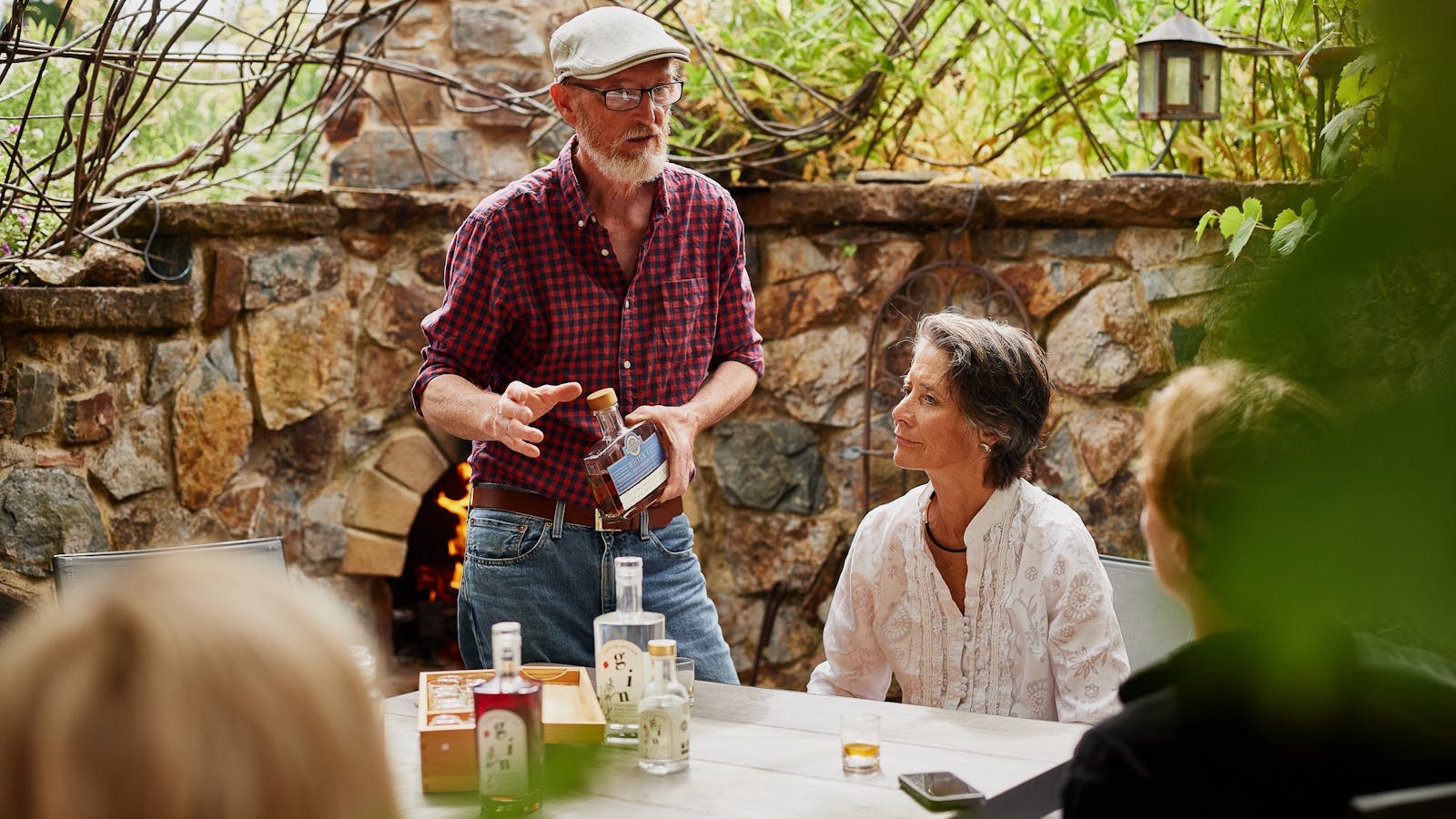 Tasting at the distillery