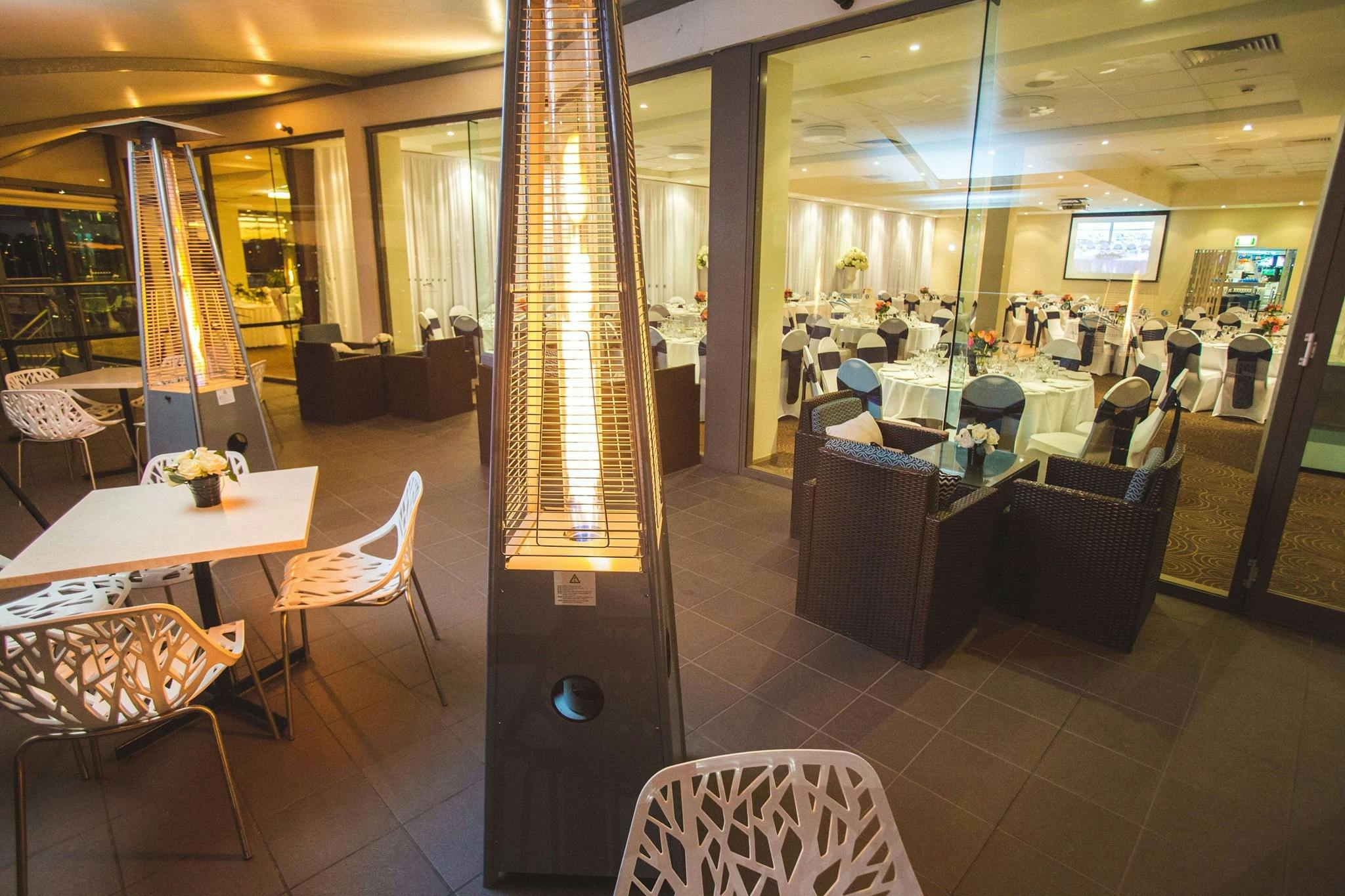 The Motor Boat Club has three alfresco dining areas.