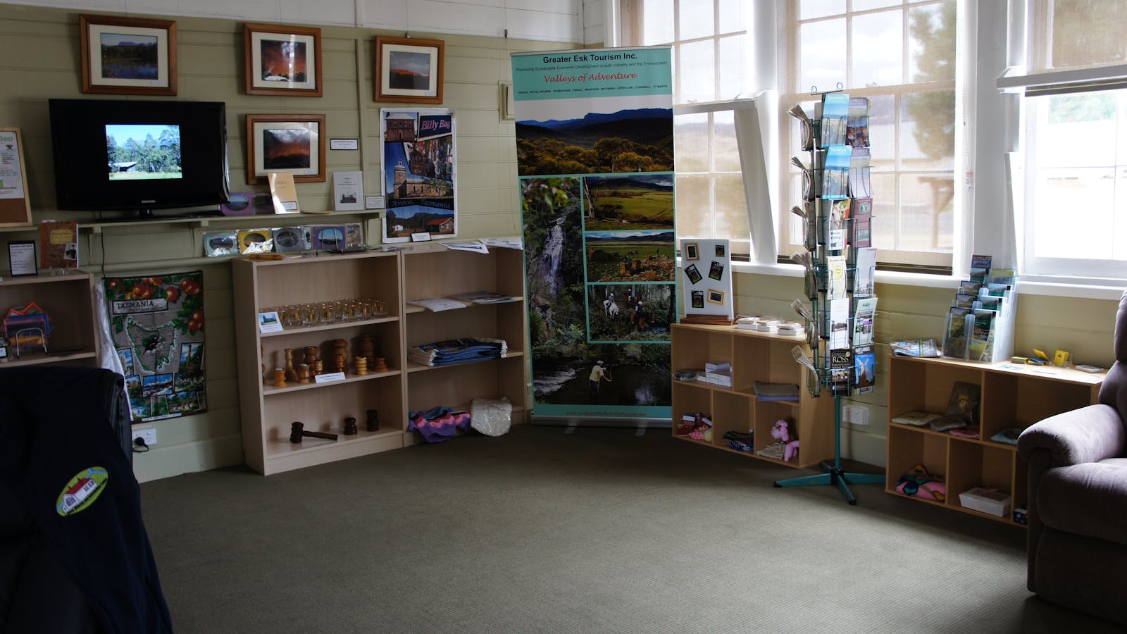 Visitor information and local craft on sale