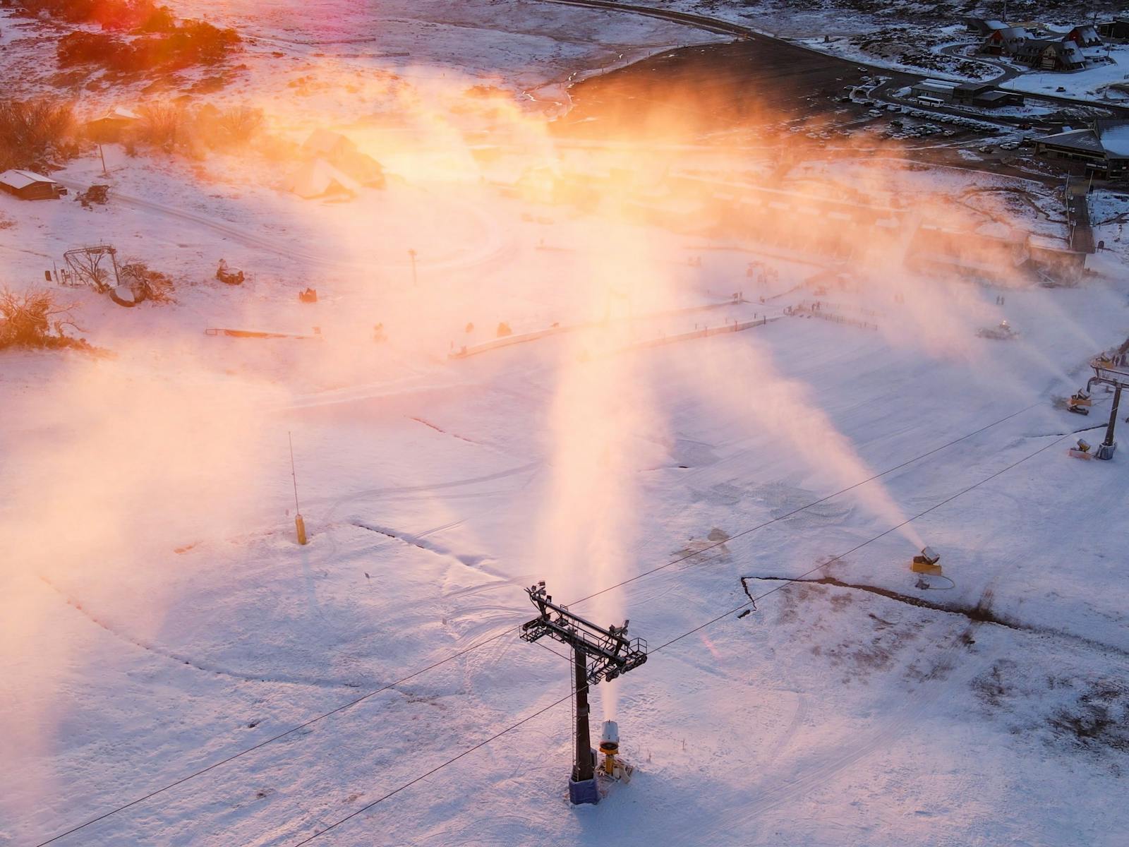 Front Valley Morning with snow guns
