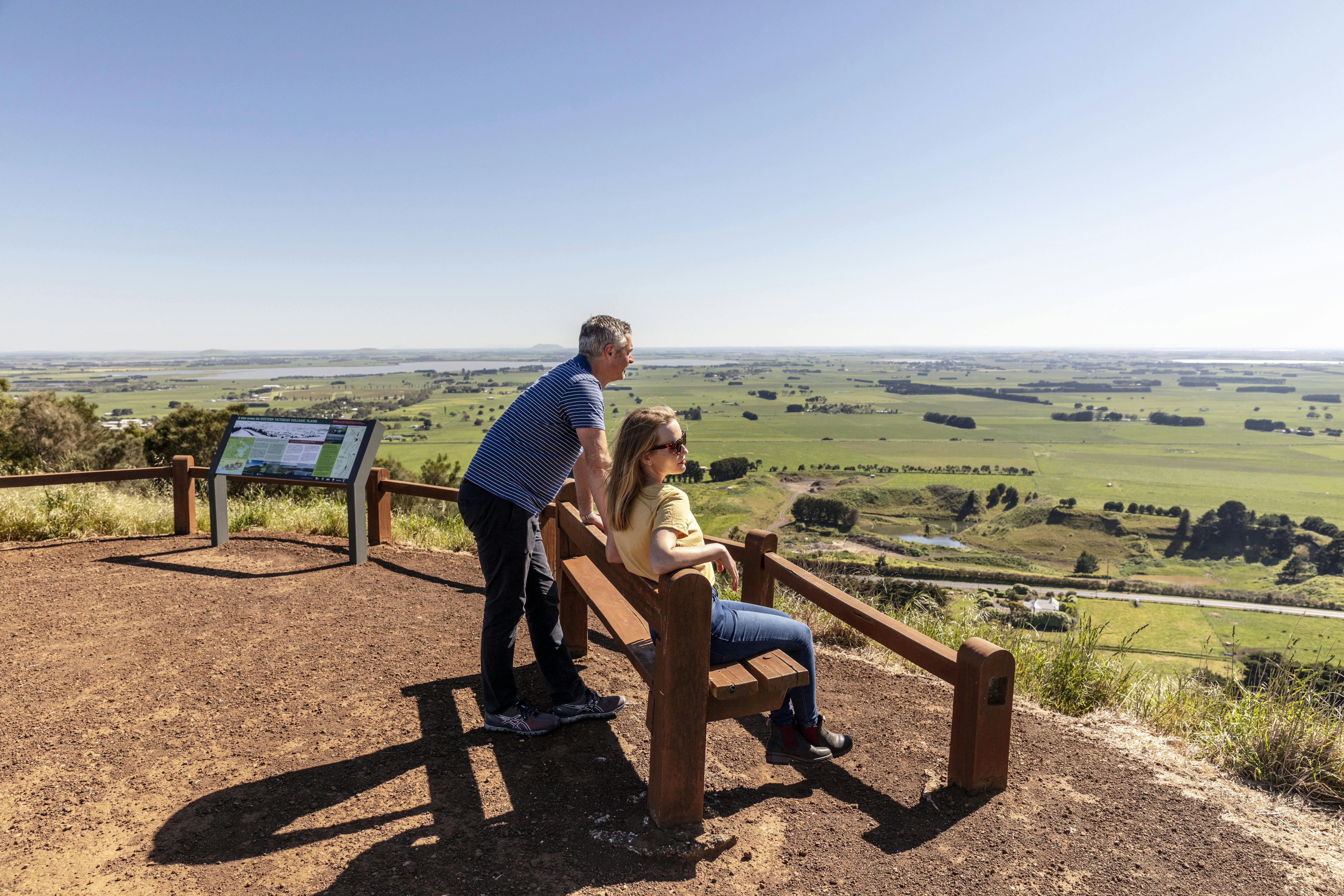 Aerial view of Mt Leura and Mt Sugarloaf