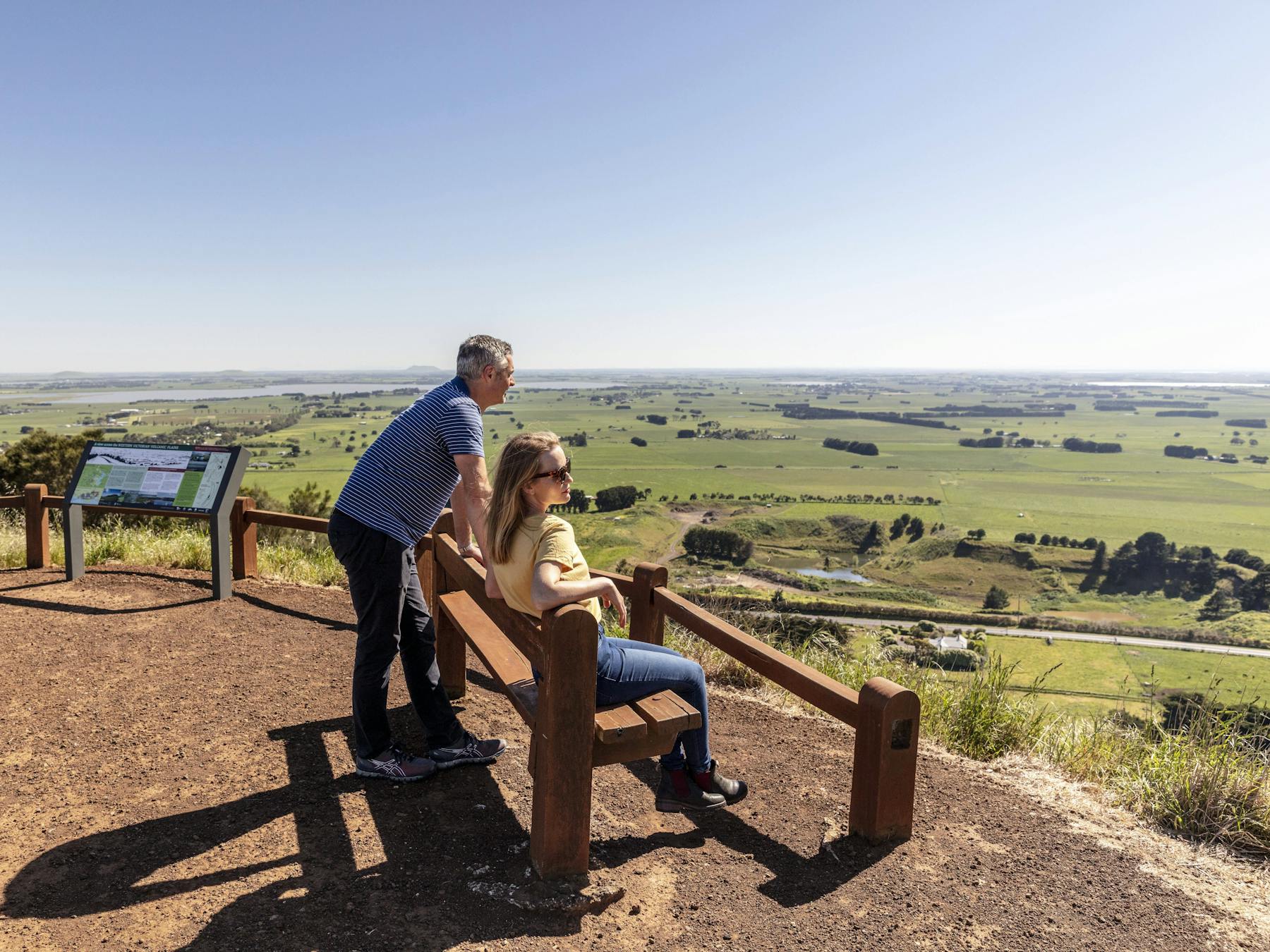 Aerial view of Mt Leura and Mt Sugarloaf