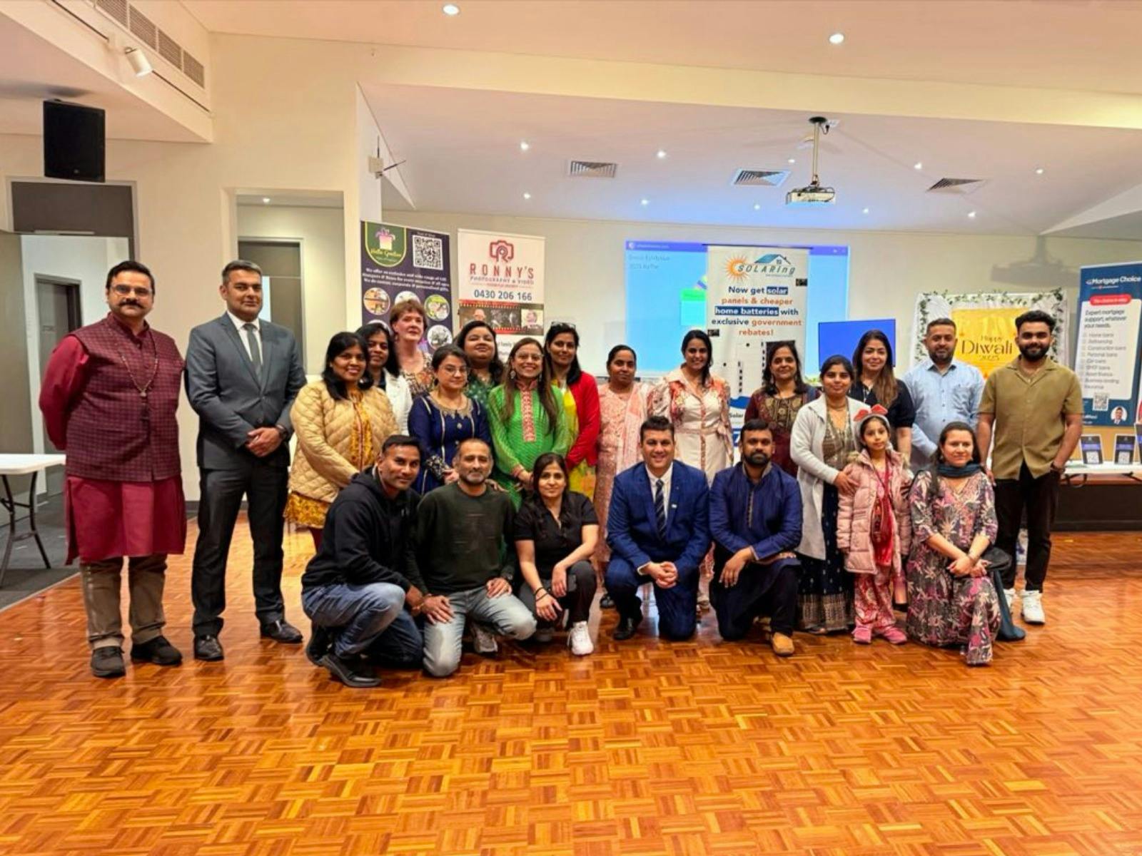 Diwali Exhibition Sale organising team standing together at the 2025 event