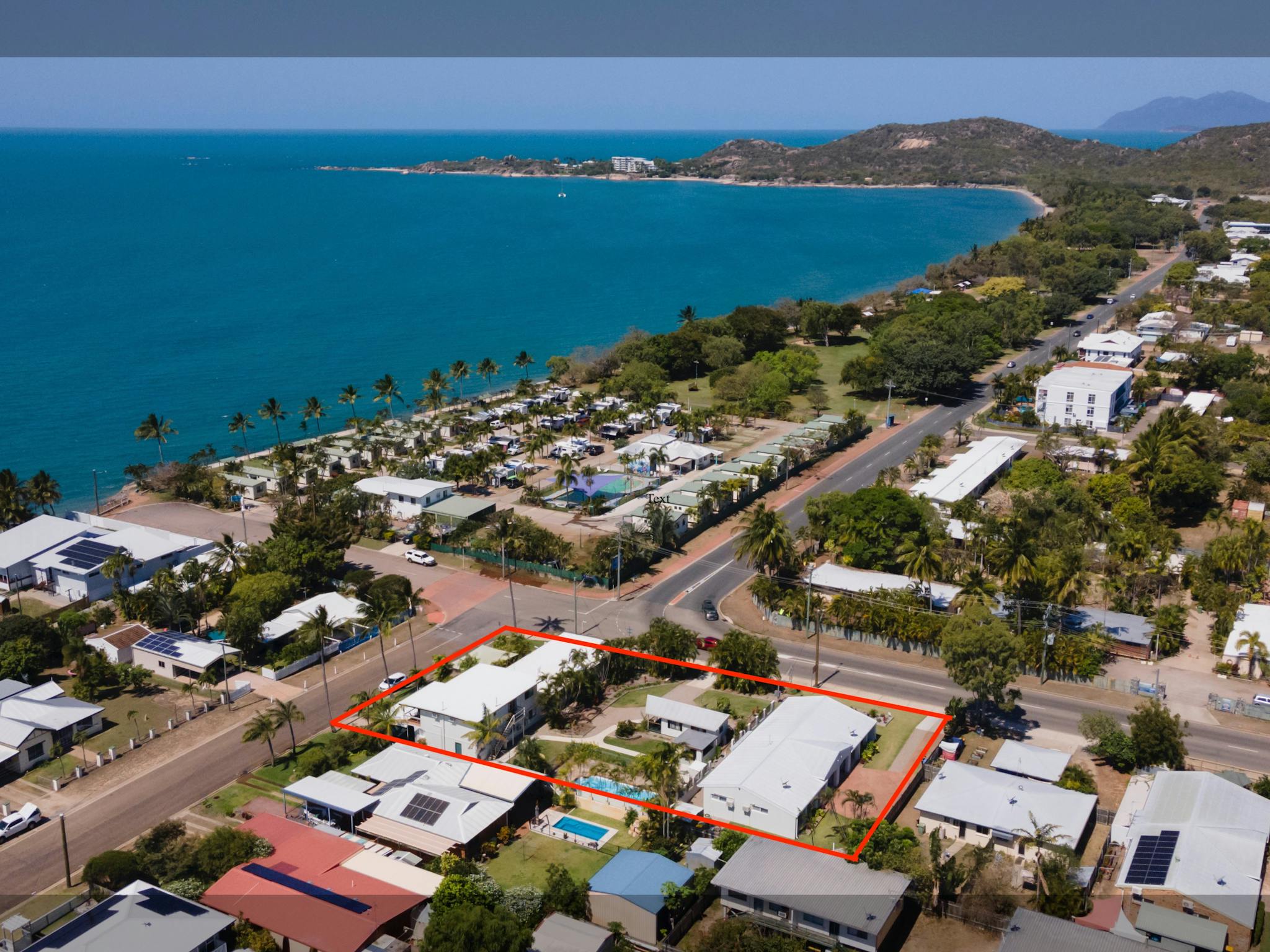 Birds eye view of the property's location in proximity to the beach Birds eye view of the property's location in proximity to the beach