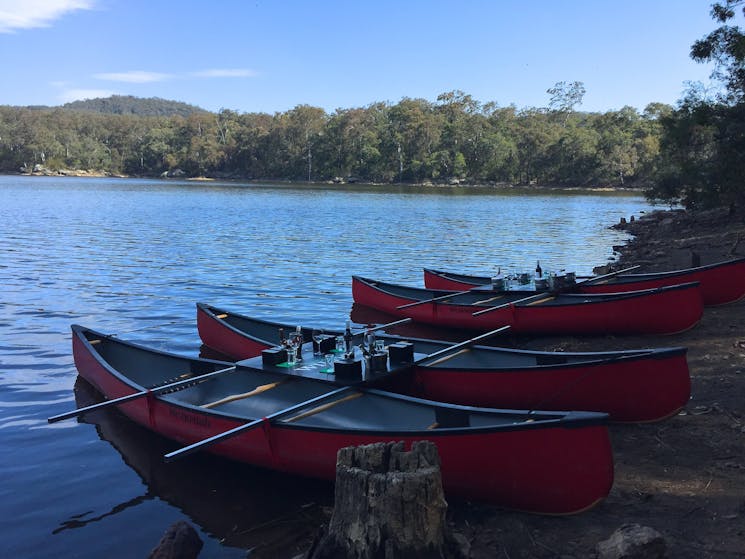 Canoes Champagne and Canapes