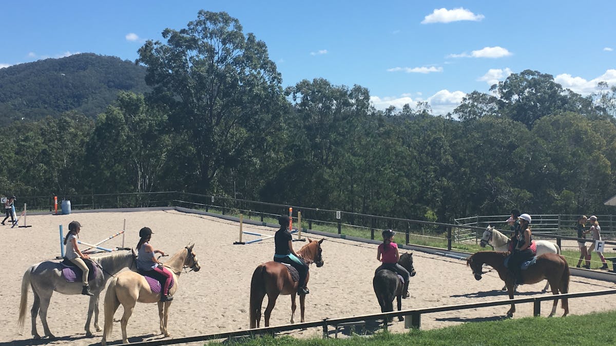 Group horse riding