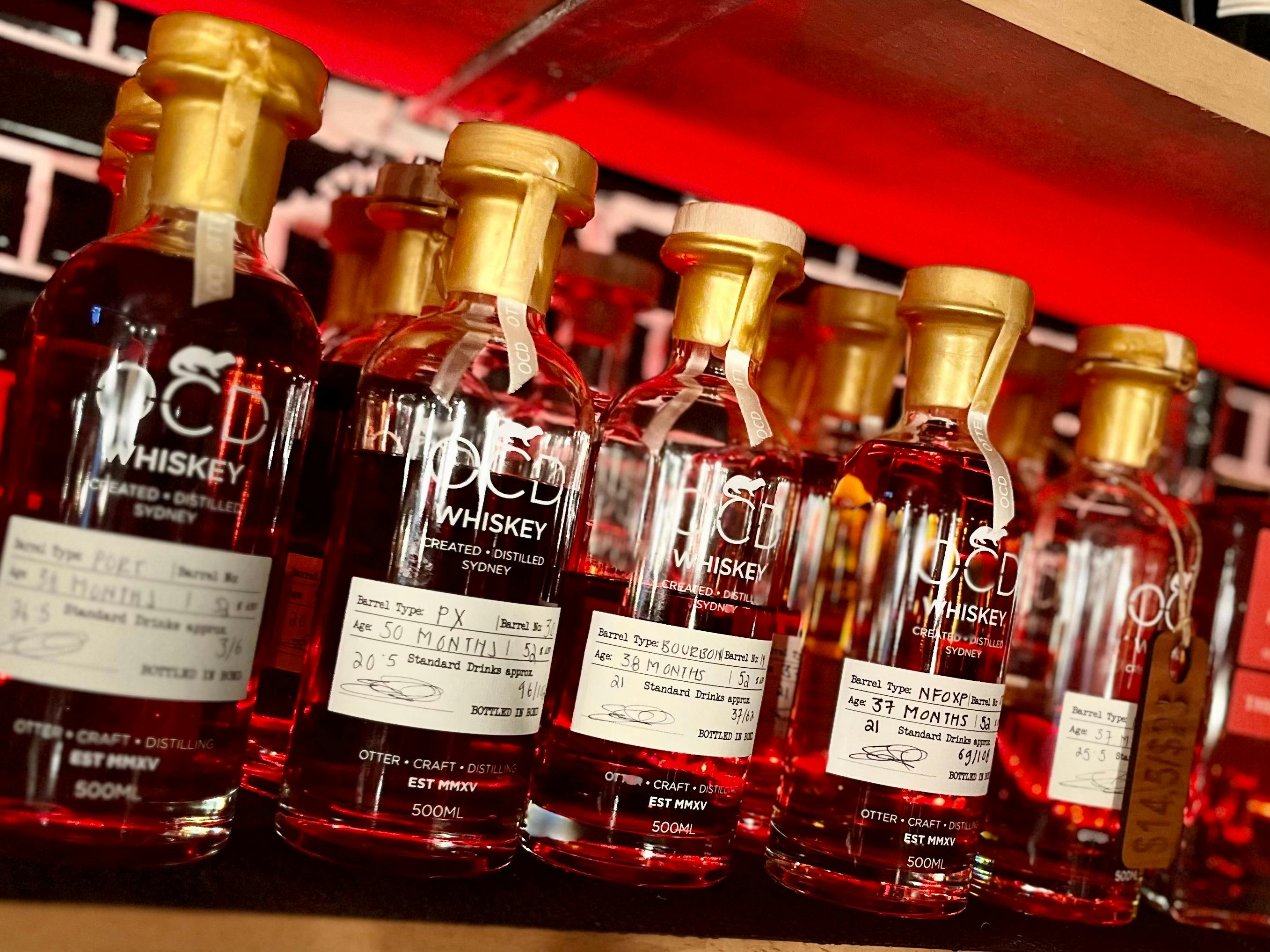 A wide range of whiskey flights are avalible including the OCD range of course