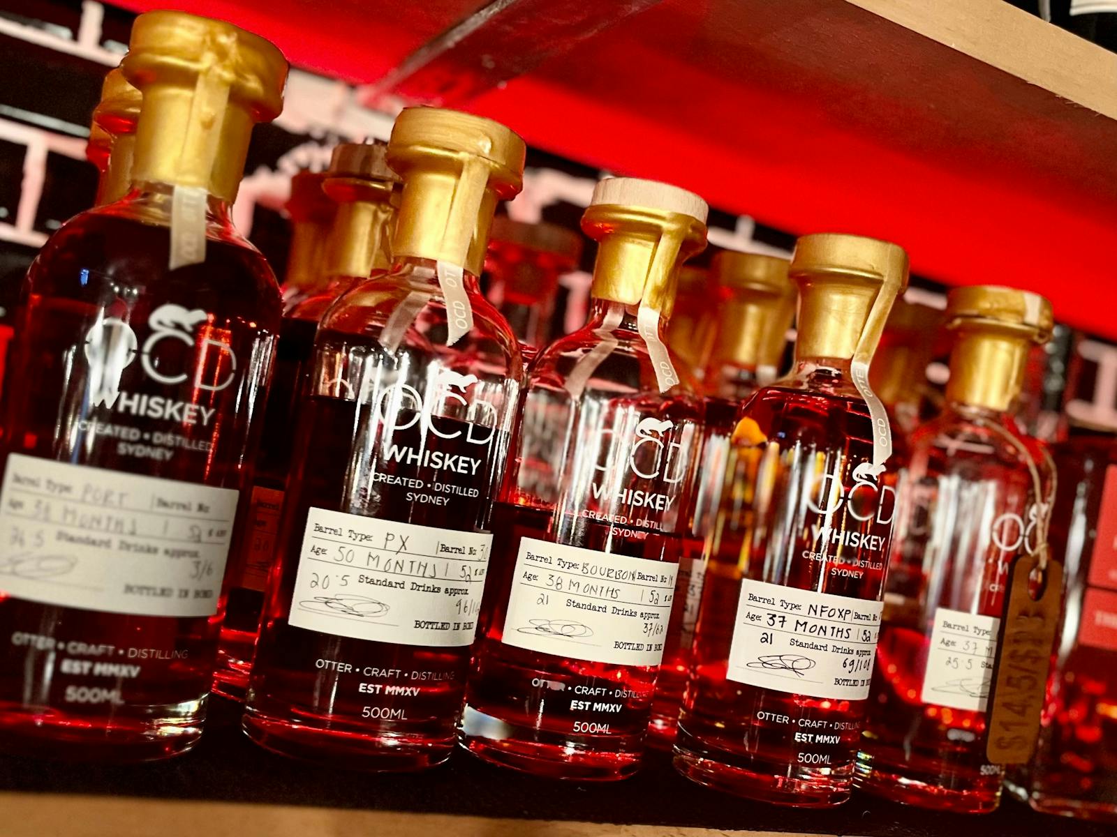 A wide range of whiskey flights are avalible including the OCD range of course