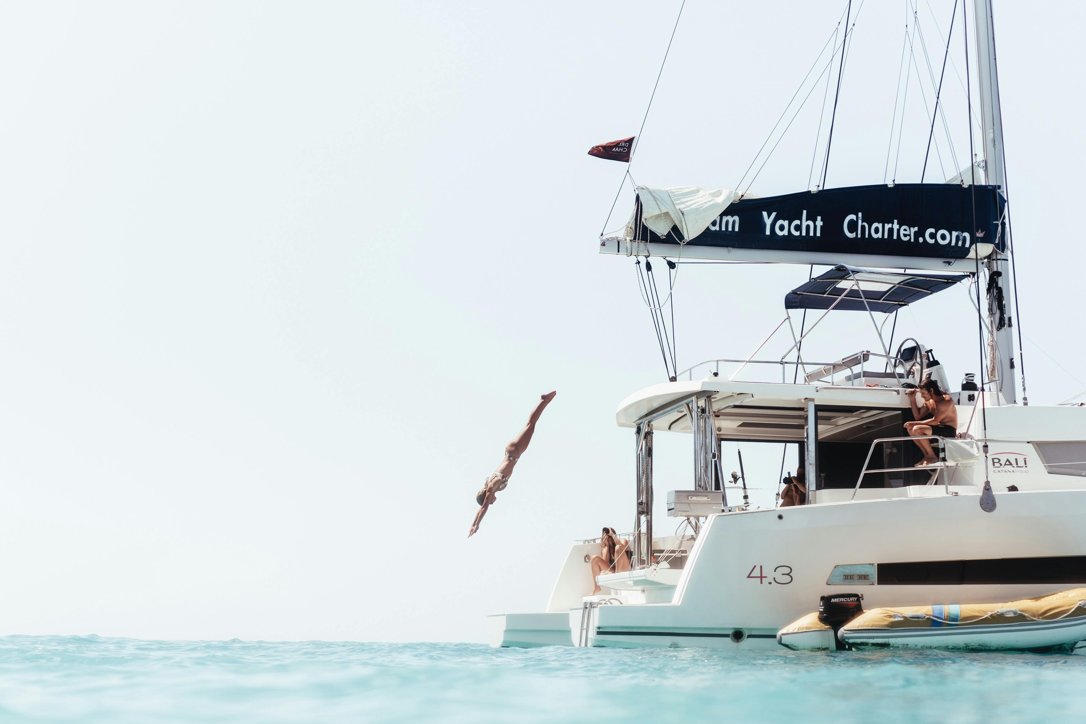 So much space on our Luxury Catamarans your home away from home with full sized fridges and more