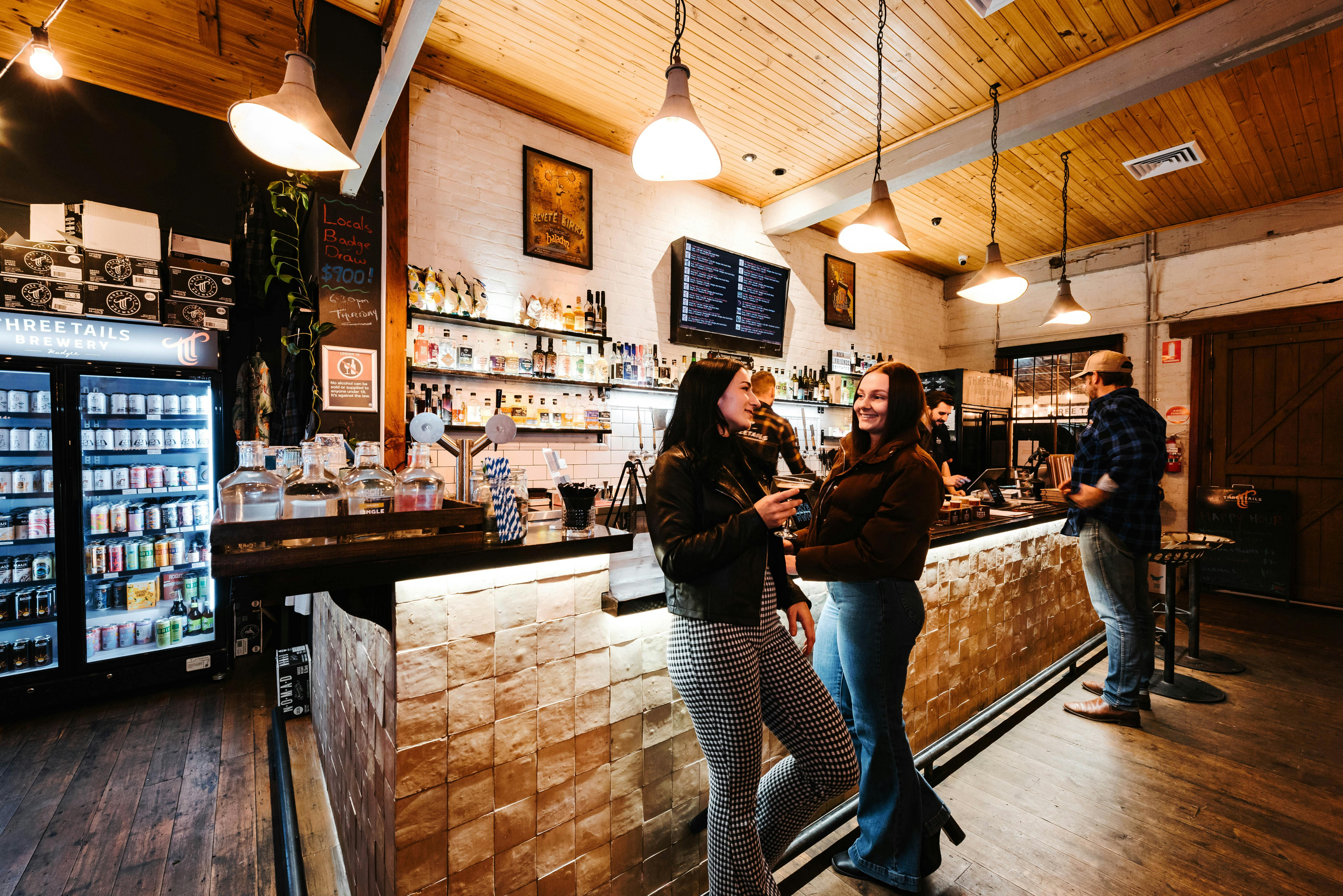 Bar area at Three Tails