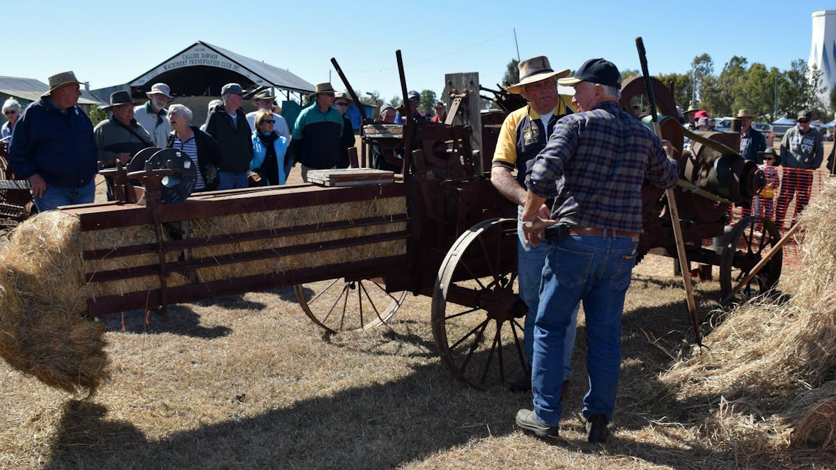 Hay Baling Old Wheels In Motion