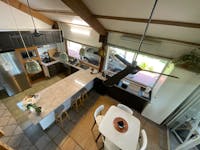 Imagine the cooking in this modern and fully equipped kitchen looking out to the expansive views