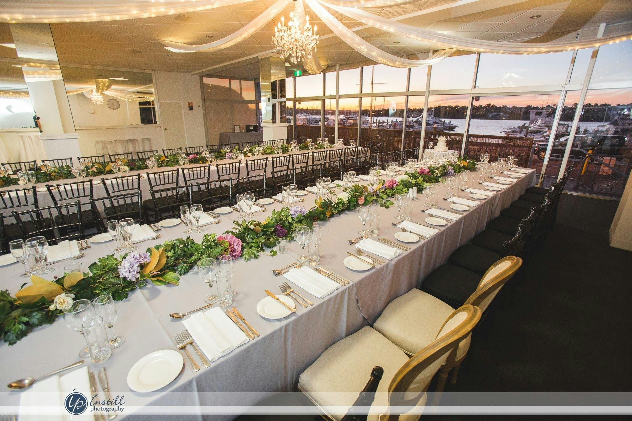 The Motor Boat Club has three function rooms all with amazing views of the water