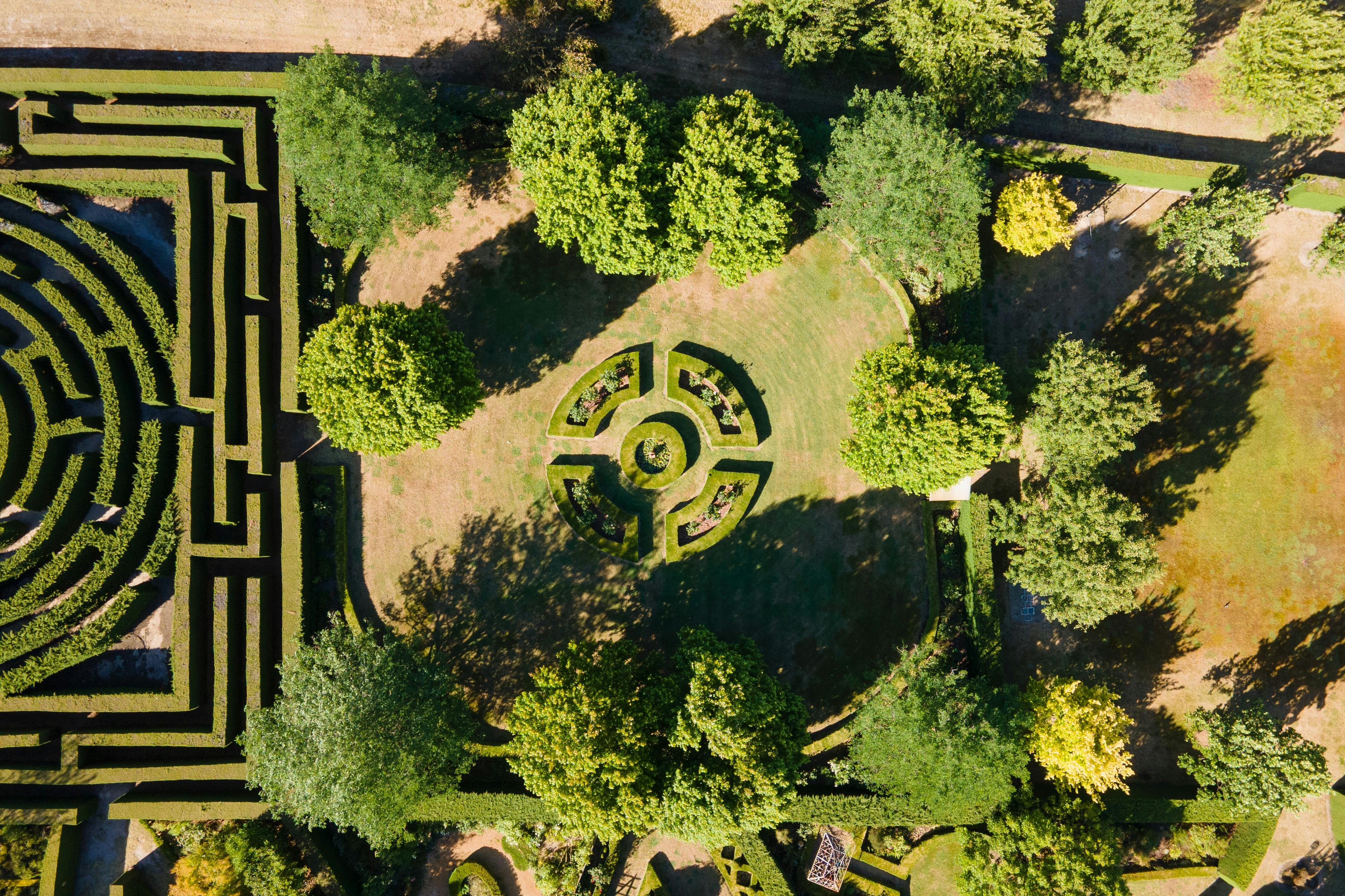 Wedding garden at high country estate