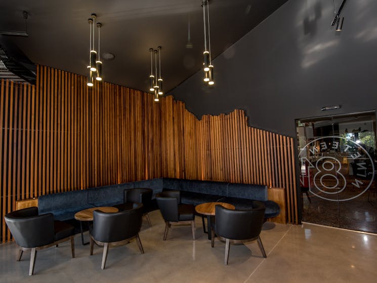 Nineteen81 Lounge area, equipped with lounge seating and low tables