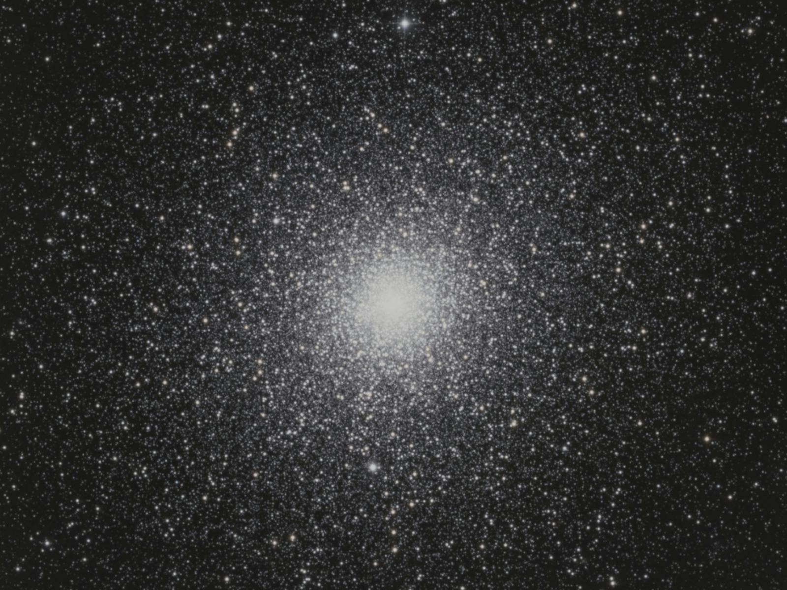 47 Tucanae, a dense globular cluster containing hundreds of thousands of stars