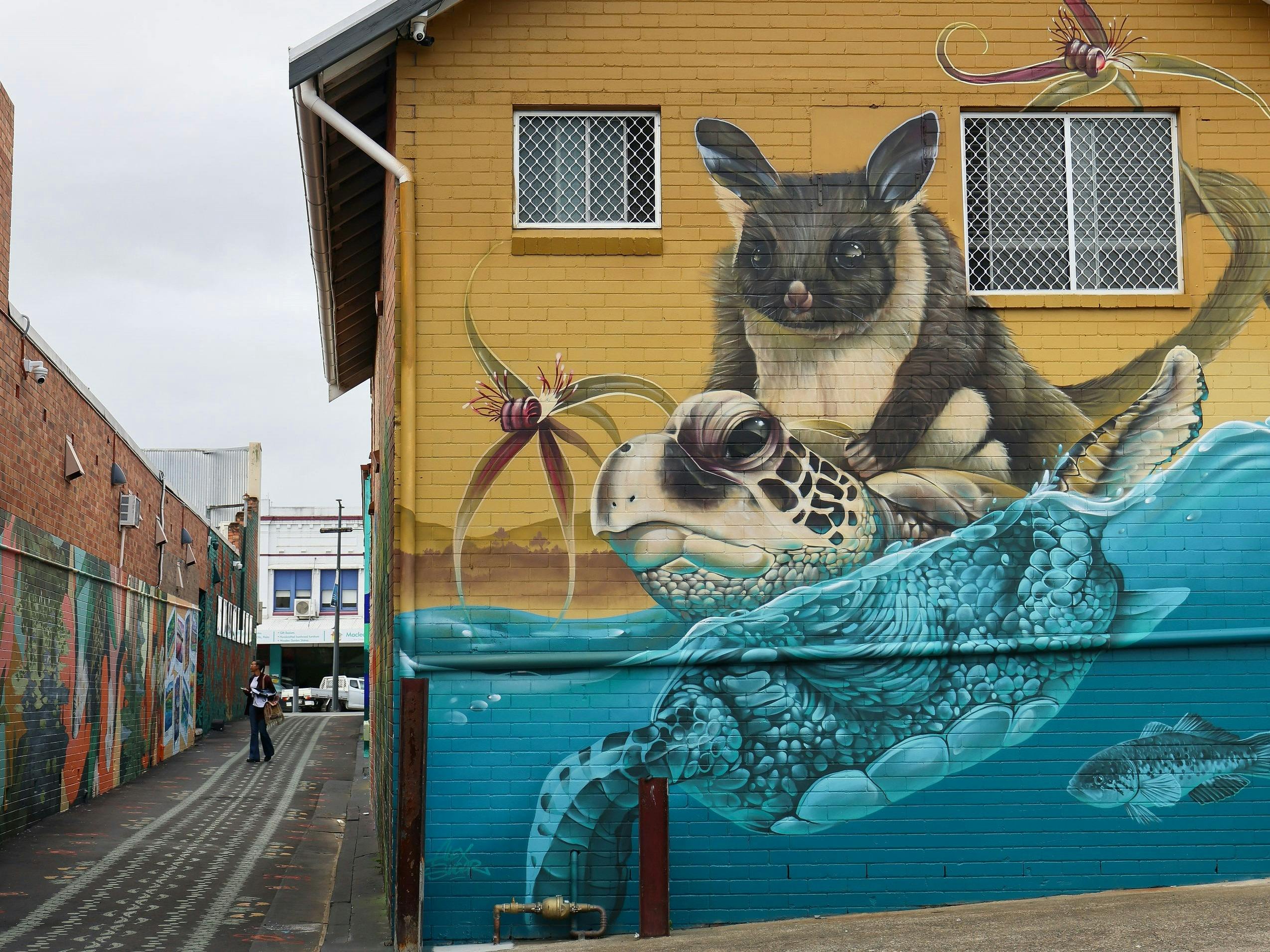 Wandbild „Von den Bergen zum Meer“