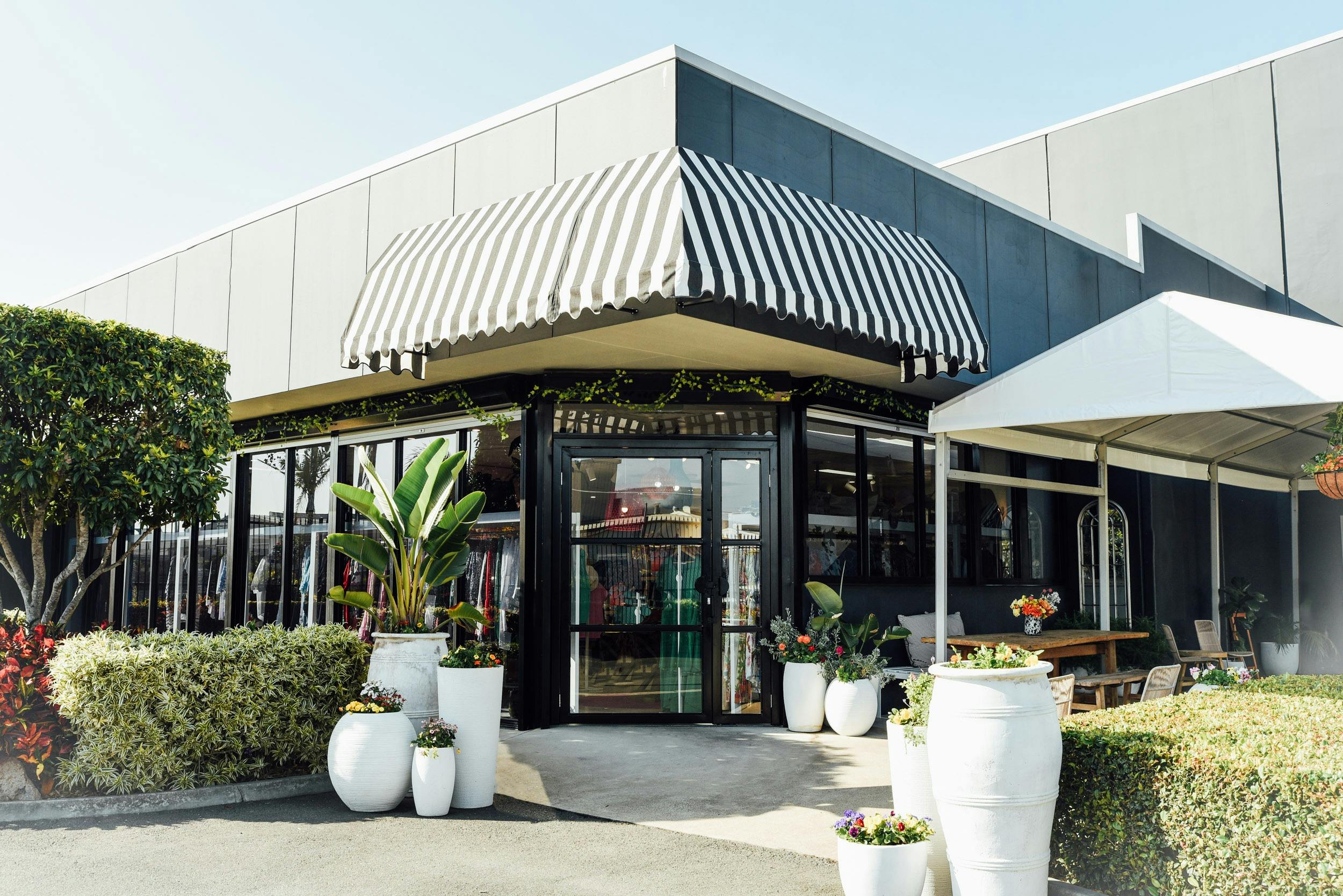 Outside of Blue Bungalow Store