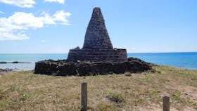 Smith Point Beacon (reconstructed 1978) – looking to sea.