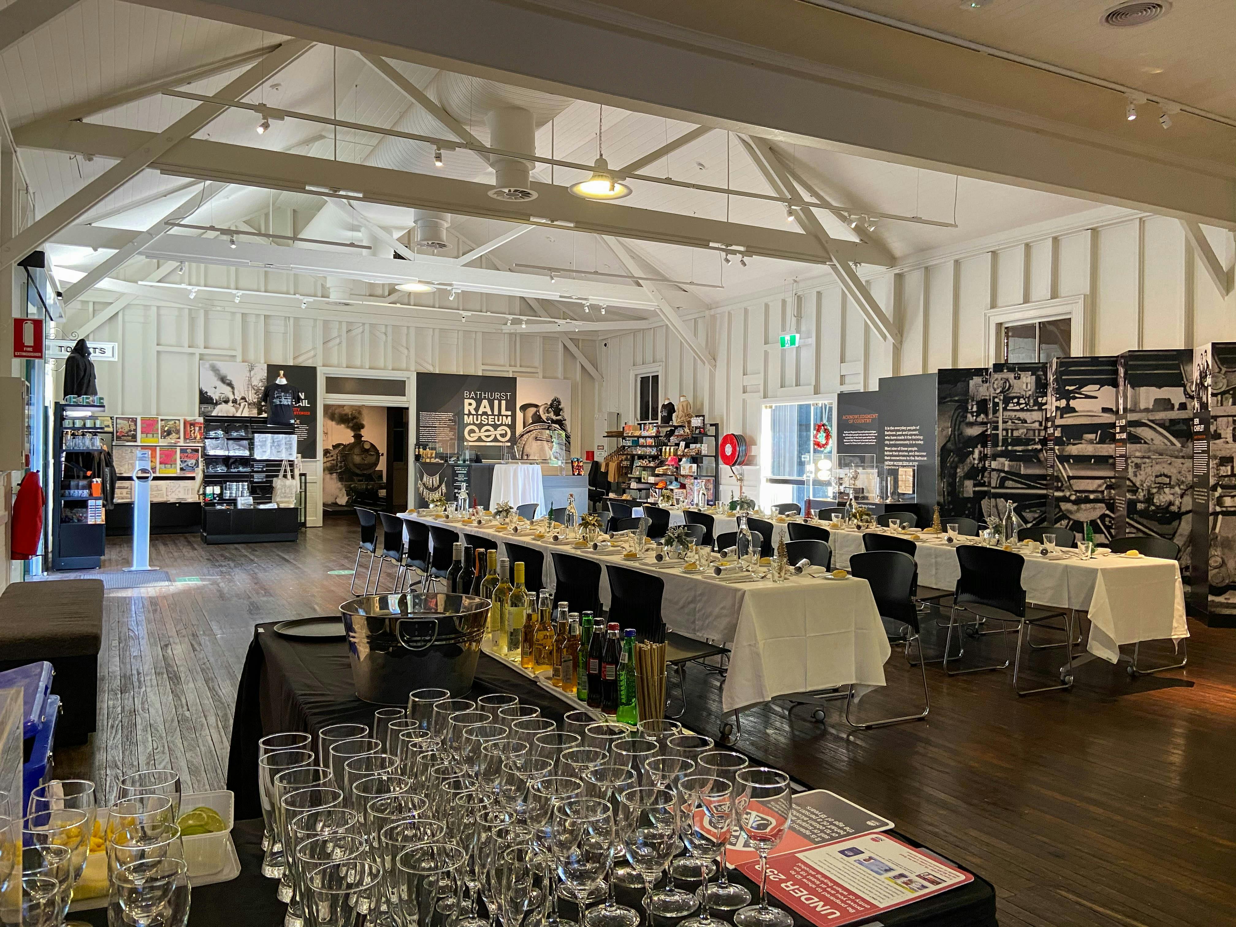 Dinner Function at the Bathurst Rail Museum
