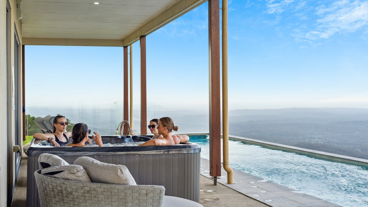 Petrichor Estate beautiful pool & spa area