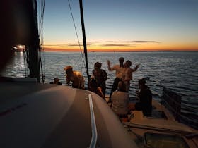 A beautiful sunset cruise with your mates