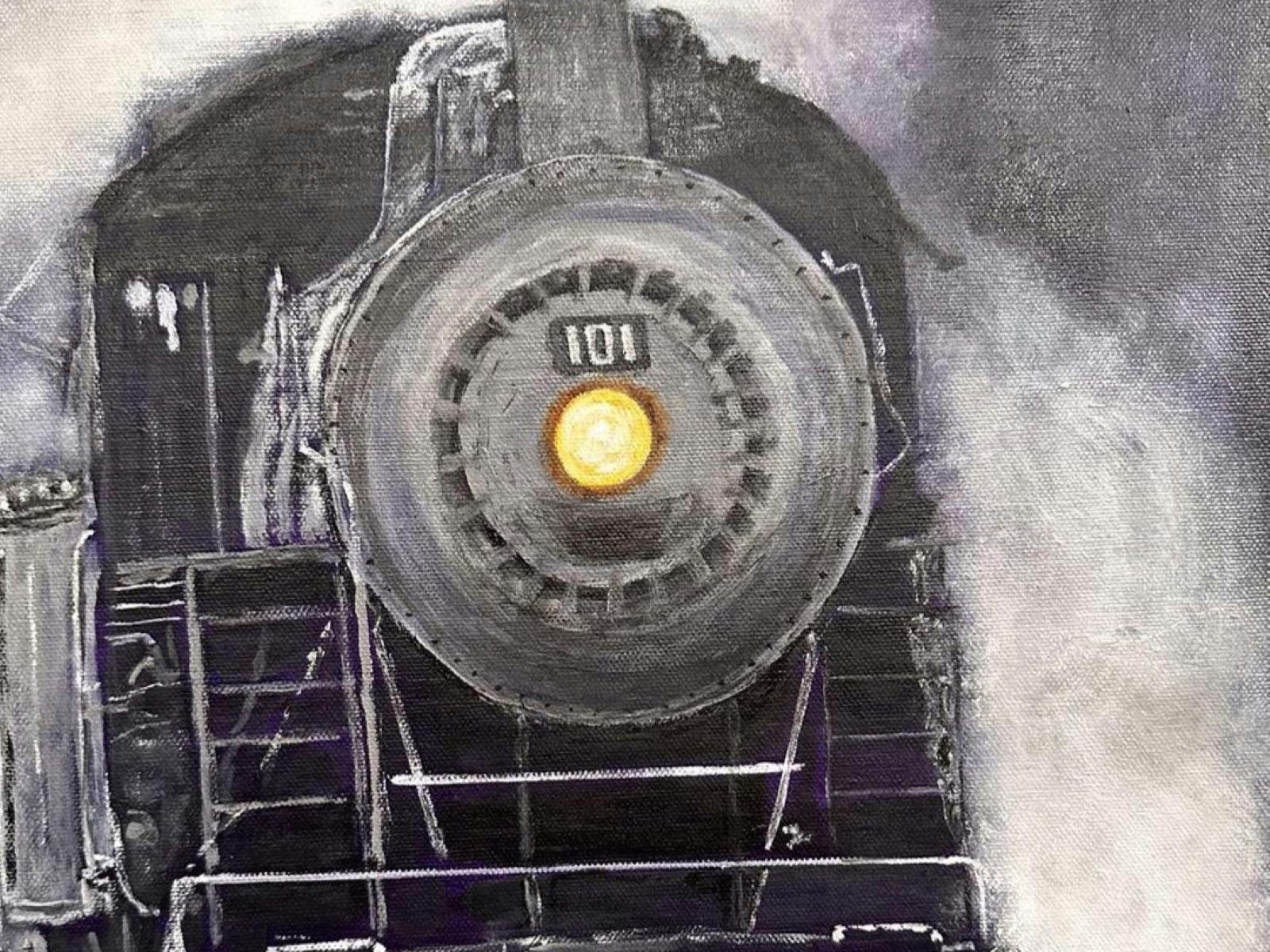 Painting of a train