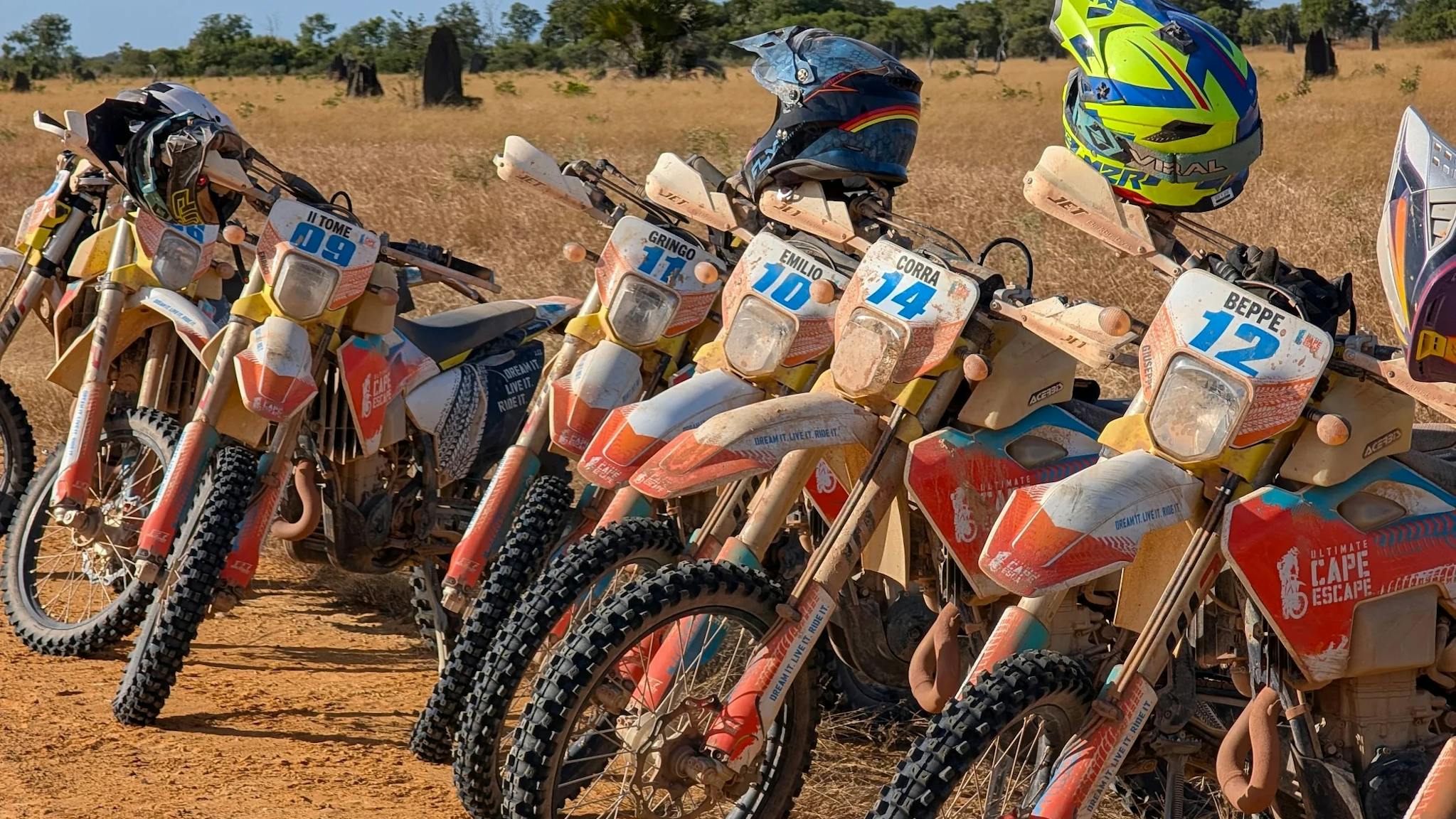 Hire bikes are Husqvarna 501 Hire bikes are Husqvarna 501