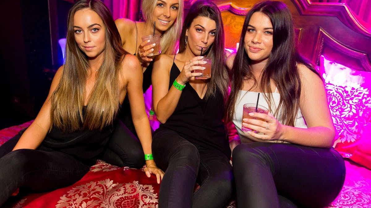 Hot Girls on Wicked Club Crawl at Bedroom nightclub