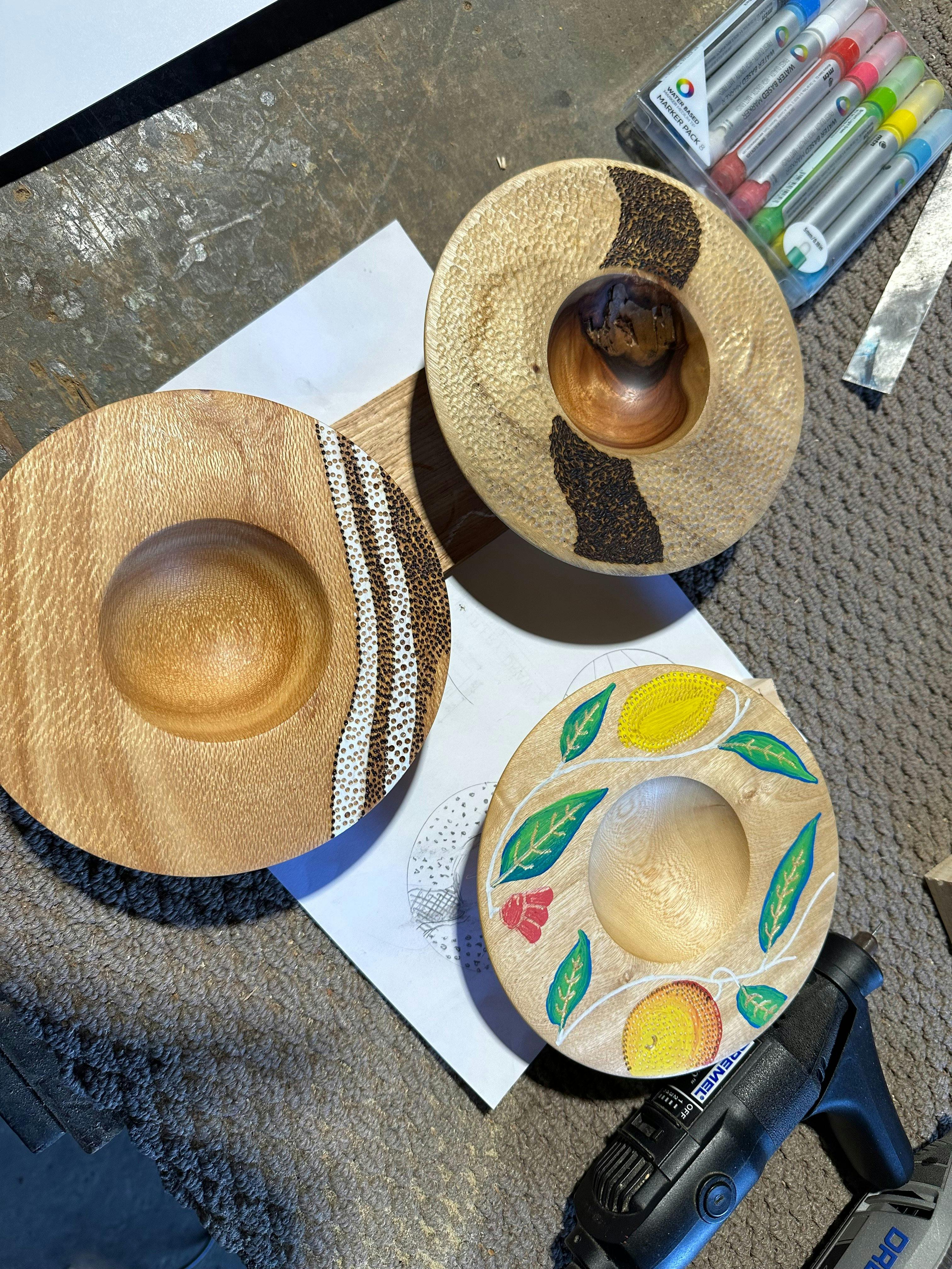 Learn woodturning and decoration skills with nationally recognised artist, David Barden