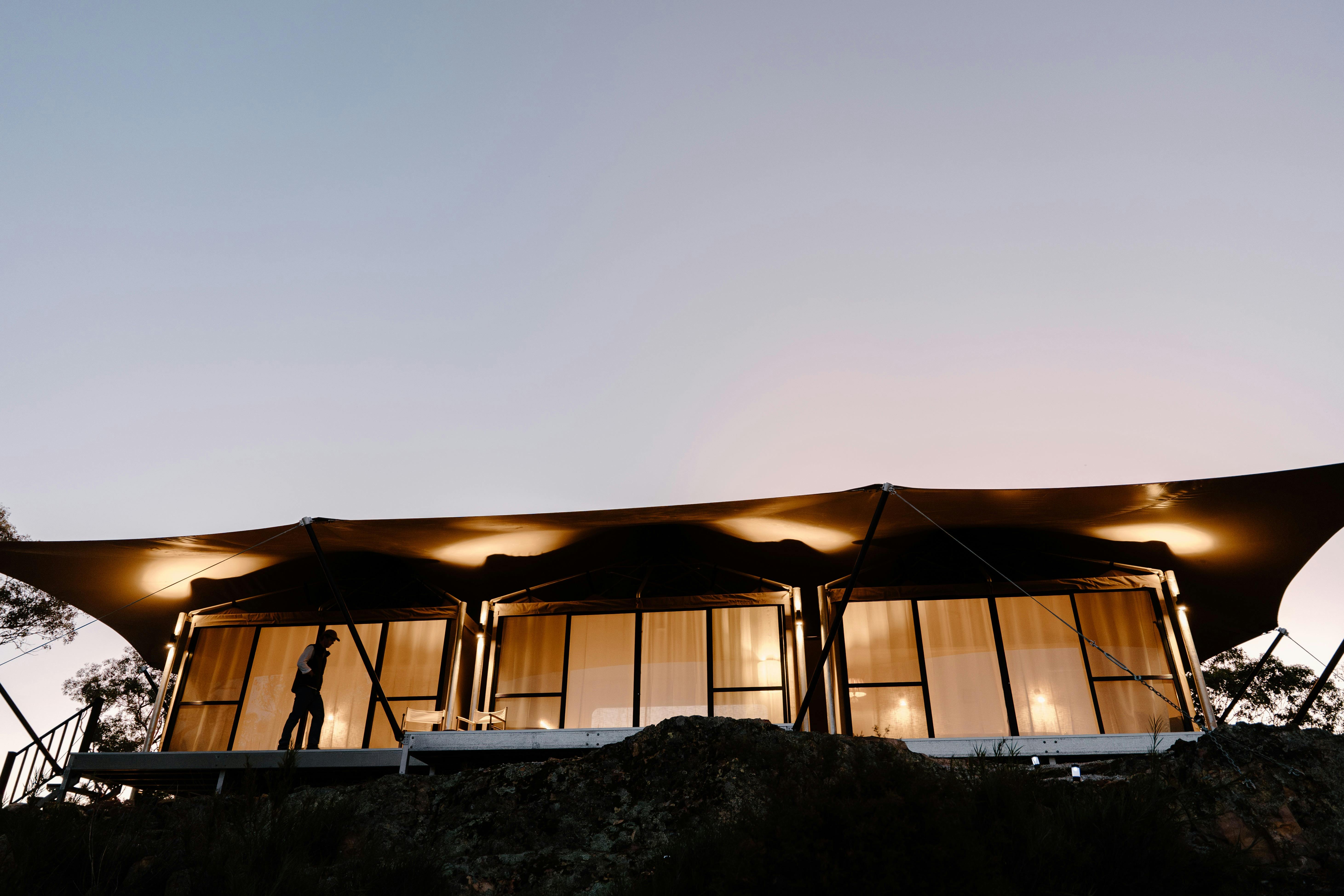 Deluxe two-bedroom safari tent