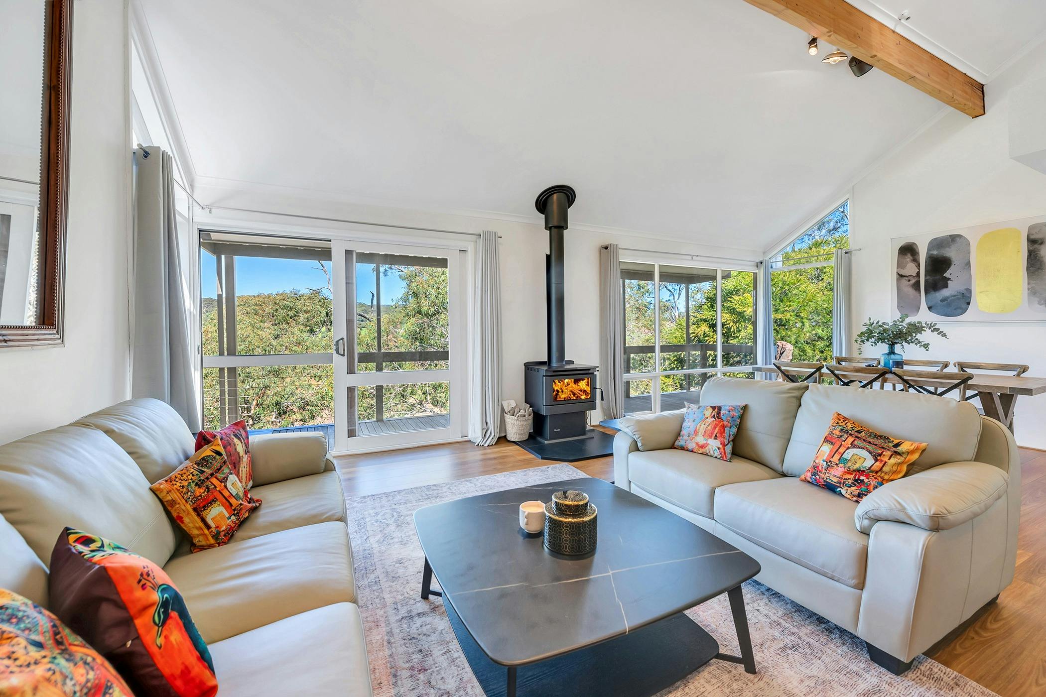 Owned by Usha Hirani, this lovely abode offers a tranquil retreat in the midst of nature's beauty.