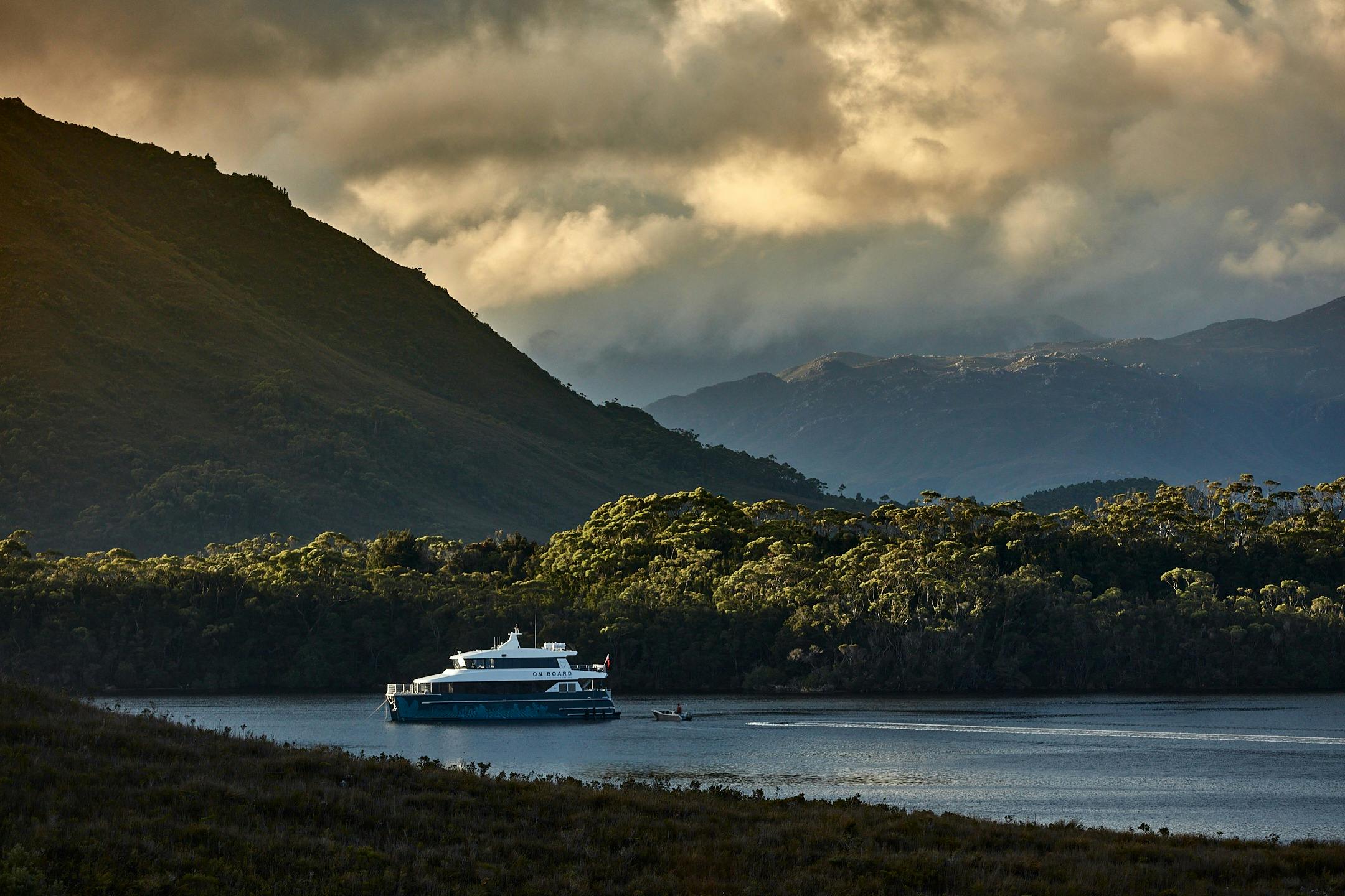 Expedition Vessel Odalisque III in Bathurst Harbour.