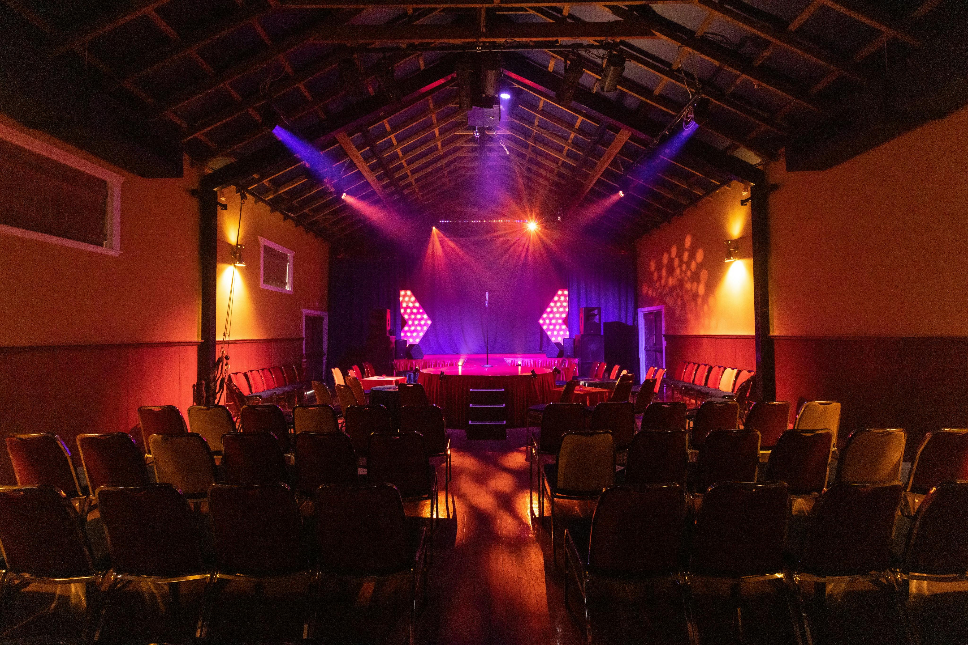 The is our cabaret staging set up