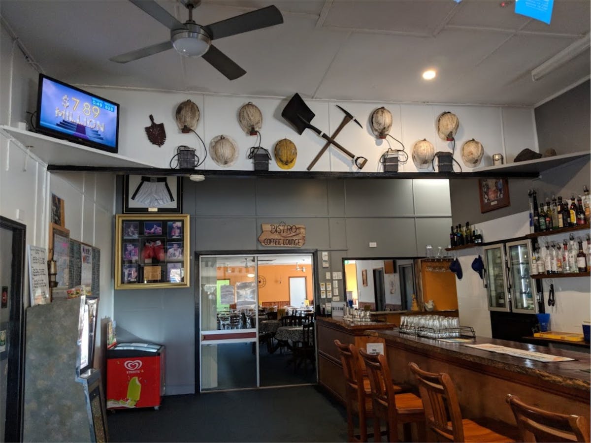 photo showing part of the interior of Miners Arms Hotel