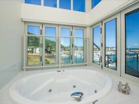 Spa bath in ensuite of Master Bedroom - Townhouse style Apartment