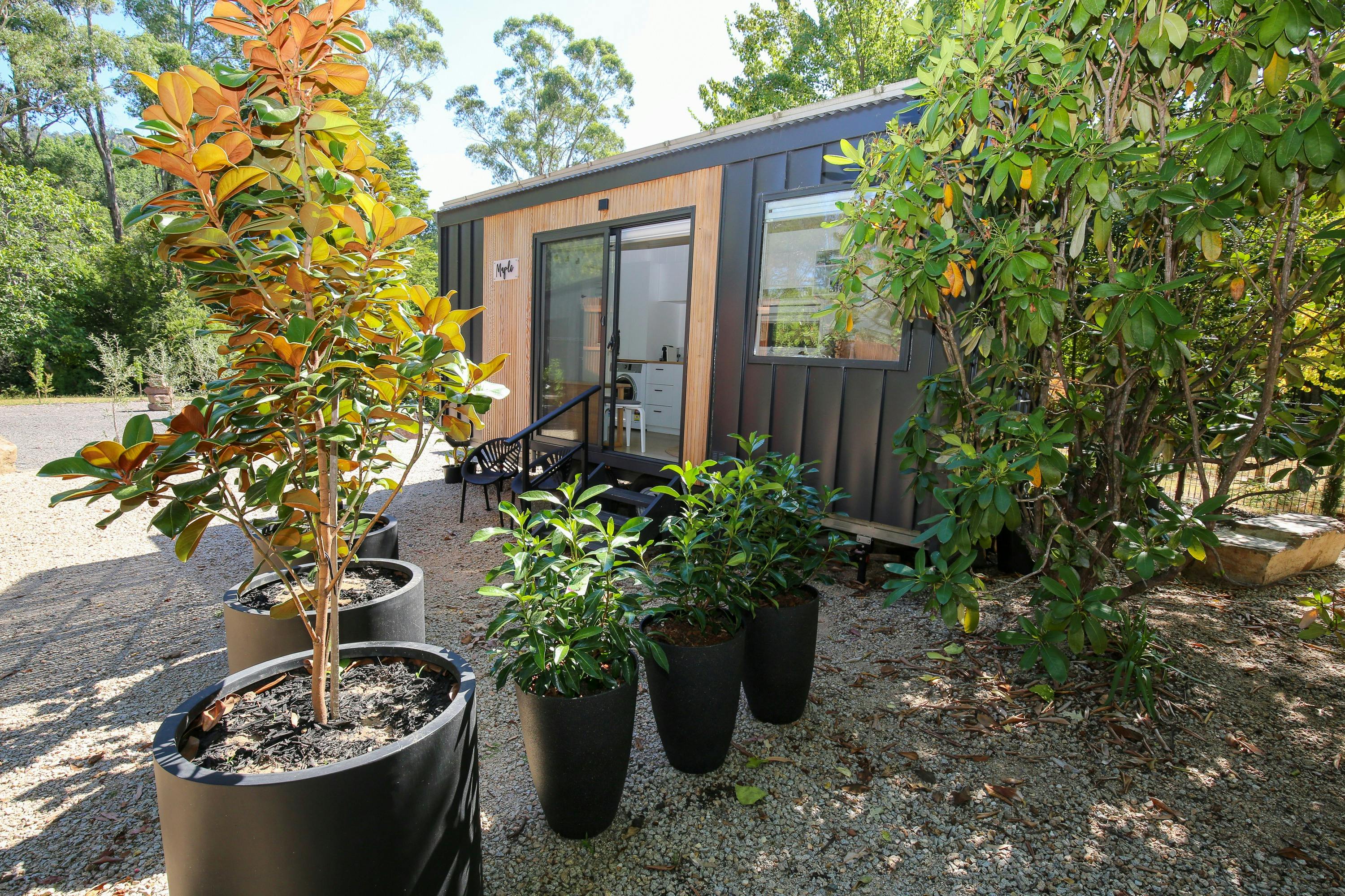 outside view of Tiny house Bright