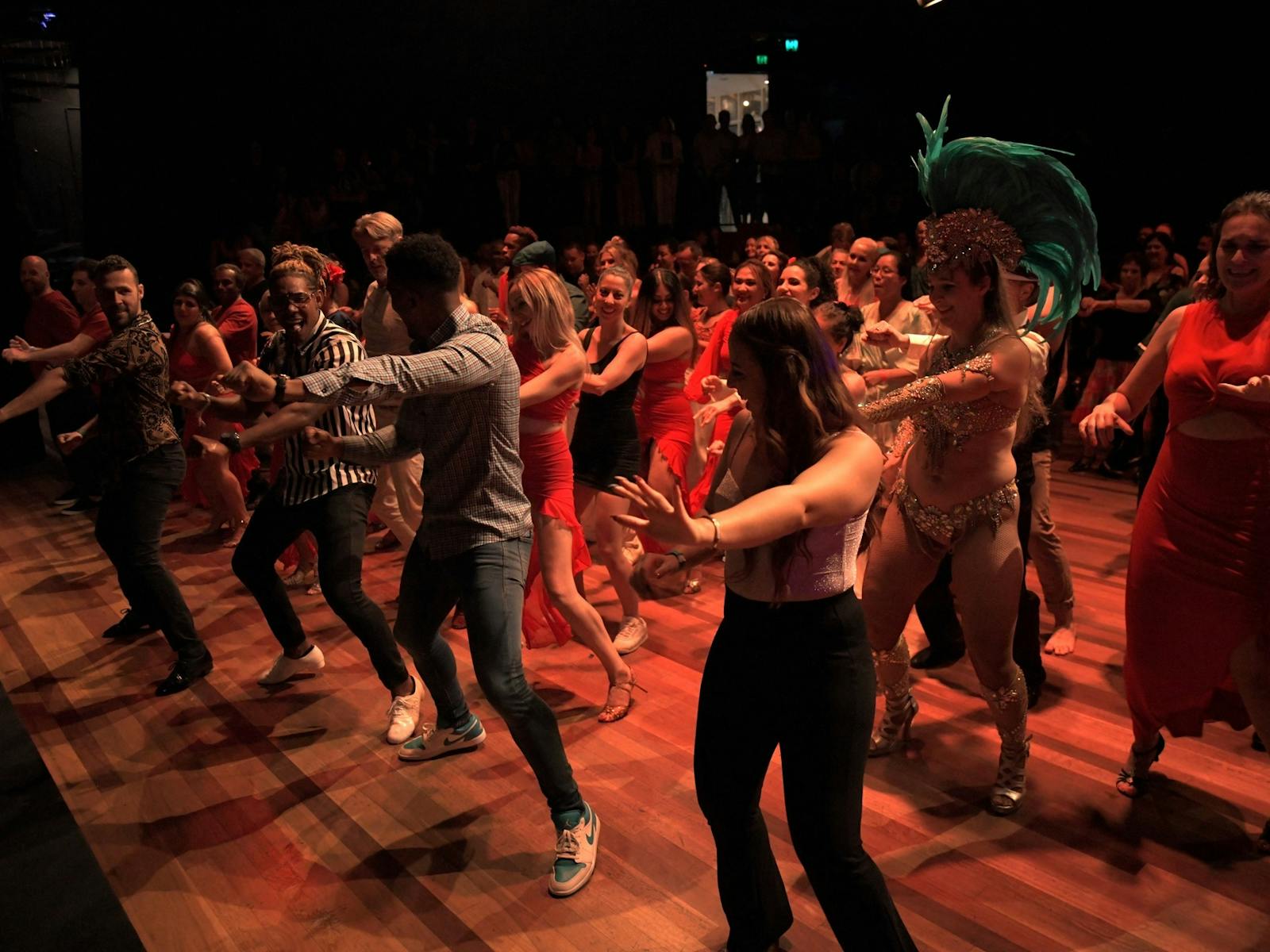 Audience participation after perfromances, Byron Latin Fiesta 2023
