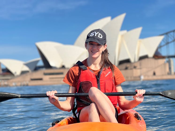 Kayaking to Sydney opera house