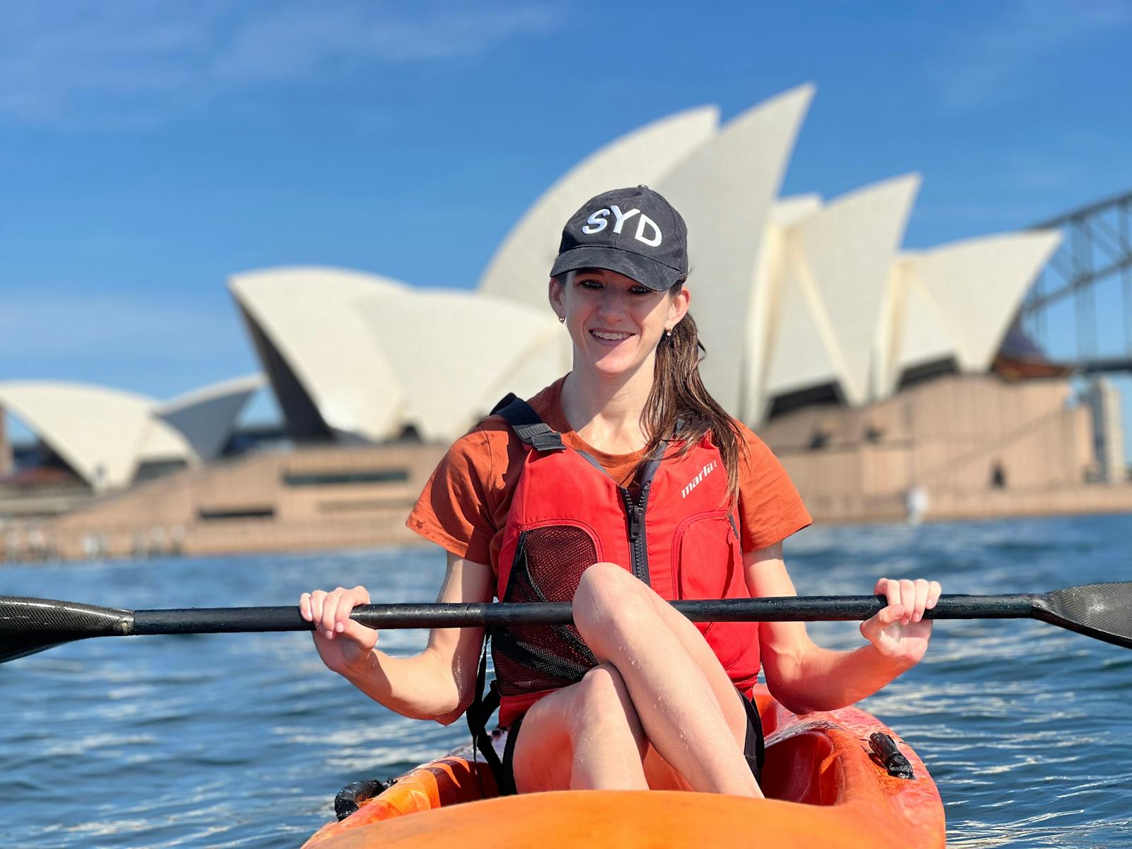 Kayaking to Sydney opera house